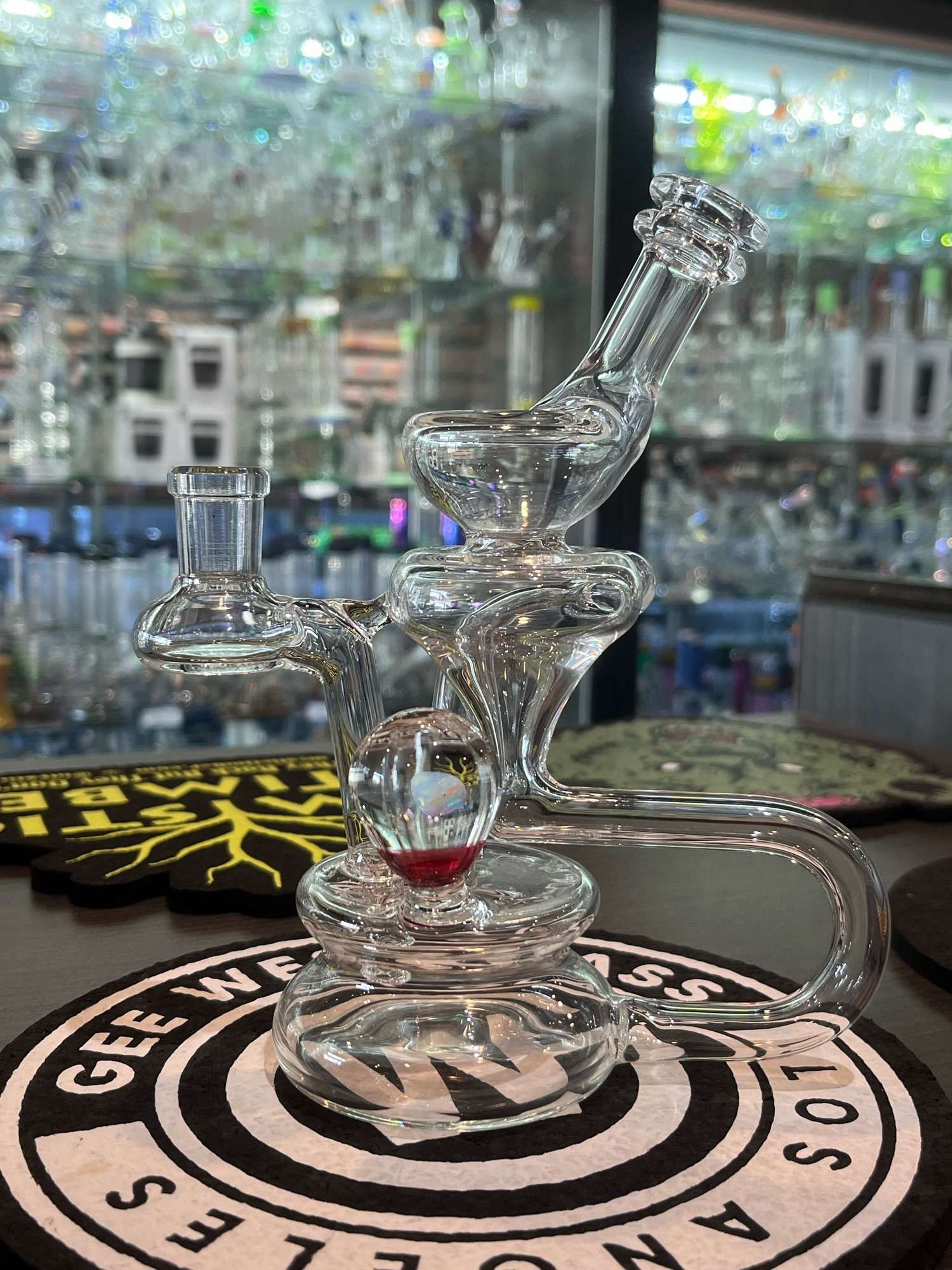 Gurn Glass clear single uptake Recycler image 0