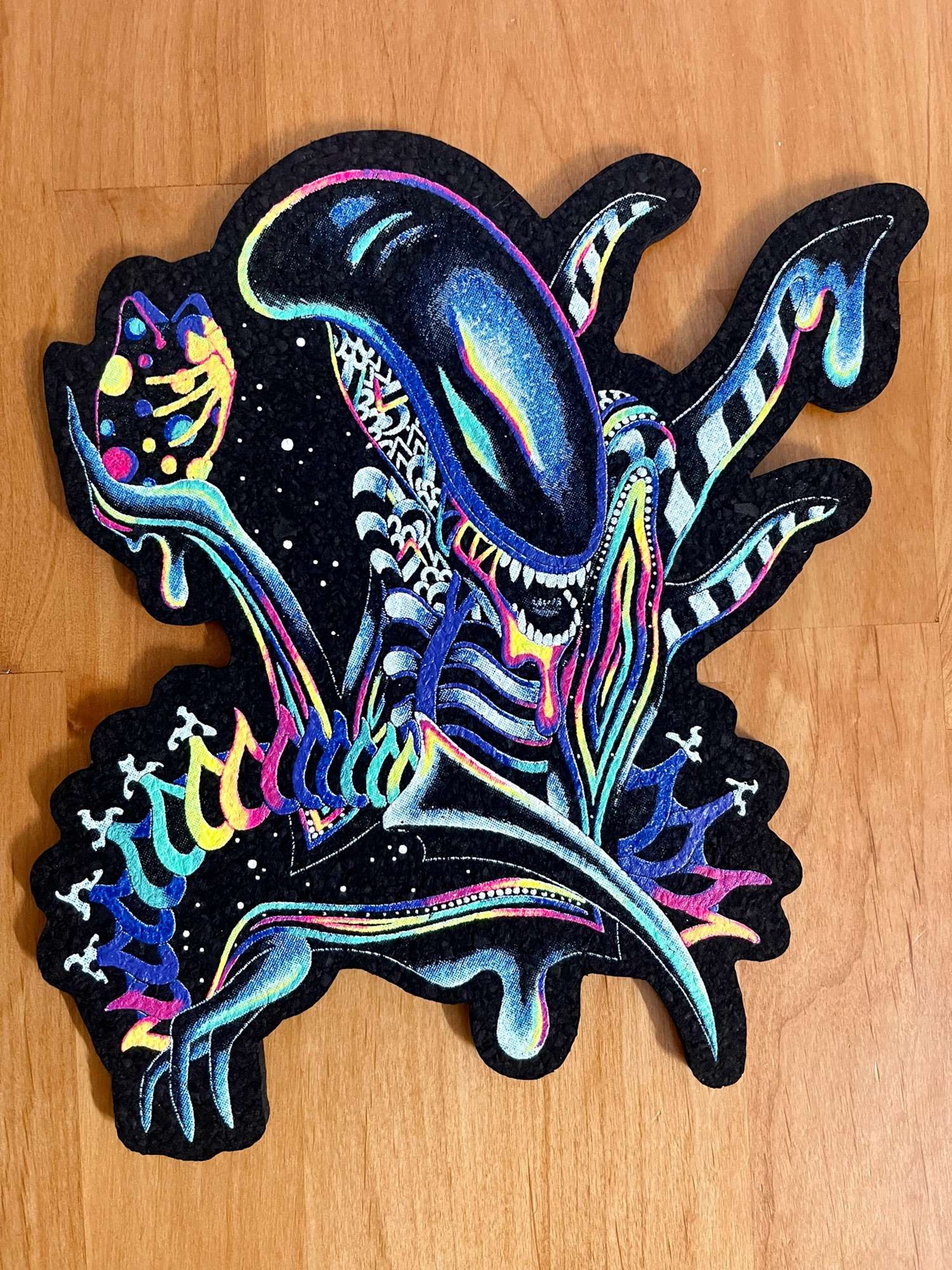 Preview pic of Alien Moodmat & matching slap by BrizzBaazar, Brand New, Full UV