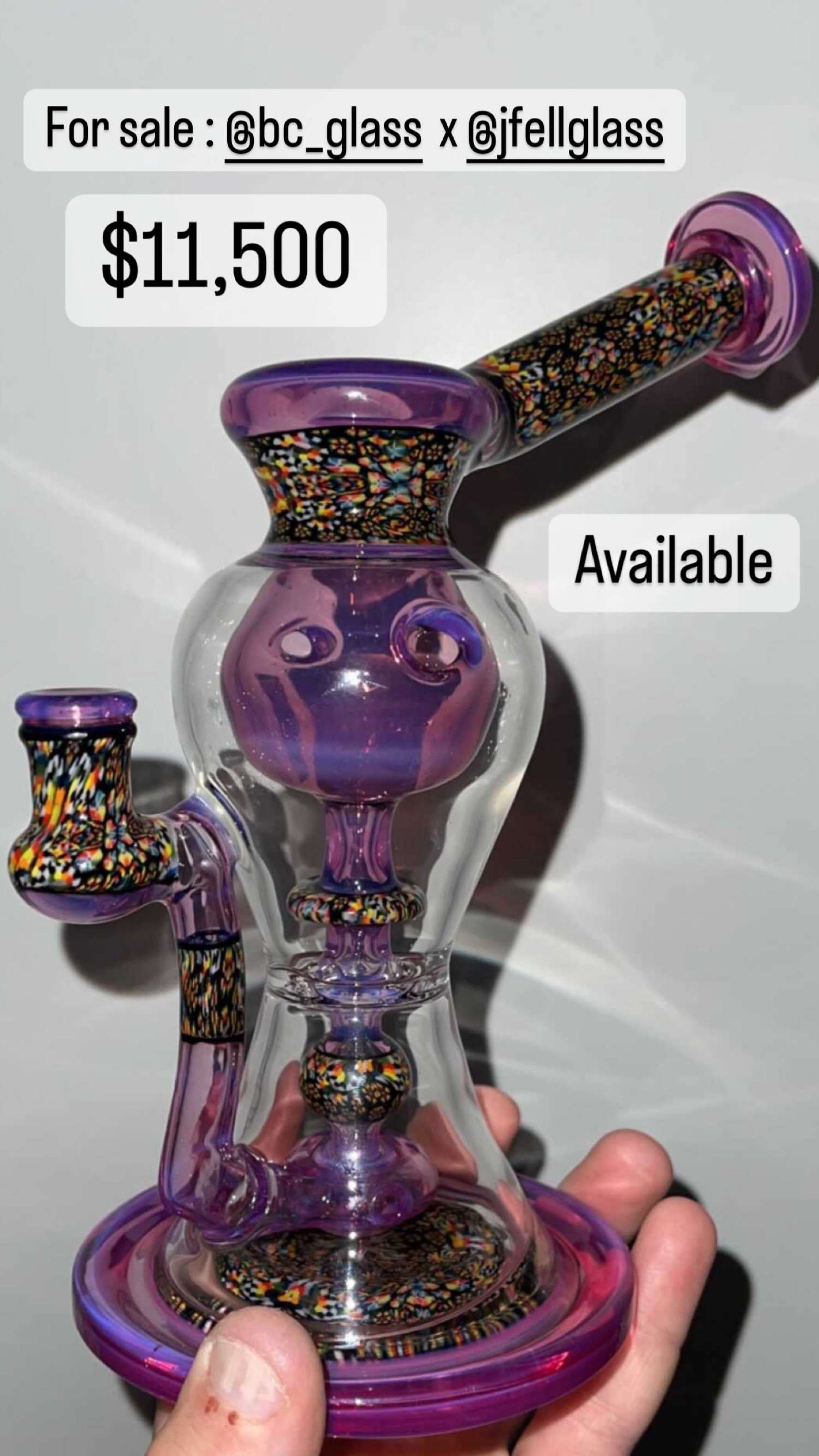 Bc x jfell glass for sale image 0