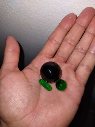 Preview pic of Transparent Green 3pc. Slurper Set