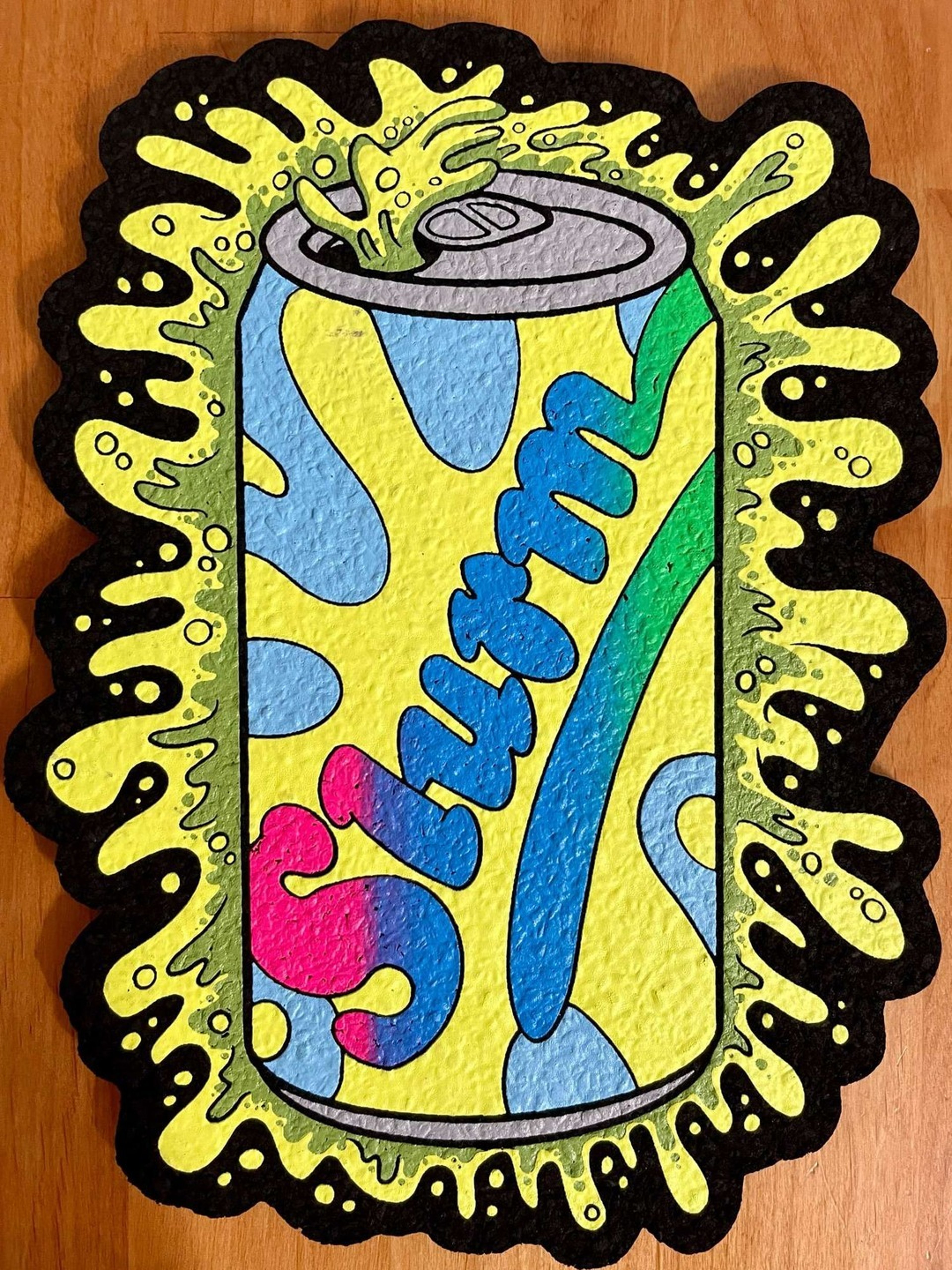 Preview pic of “Slurm Can” Moodmat Full UV & Glow, Sold Out, Limited Editon 