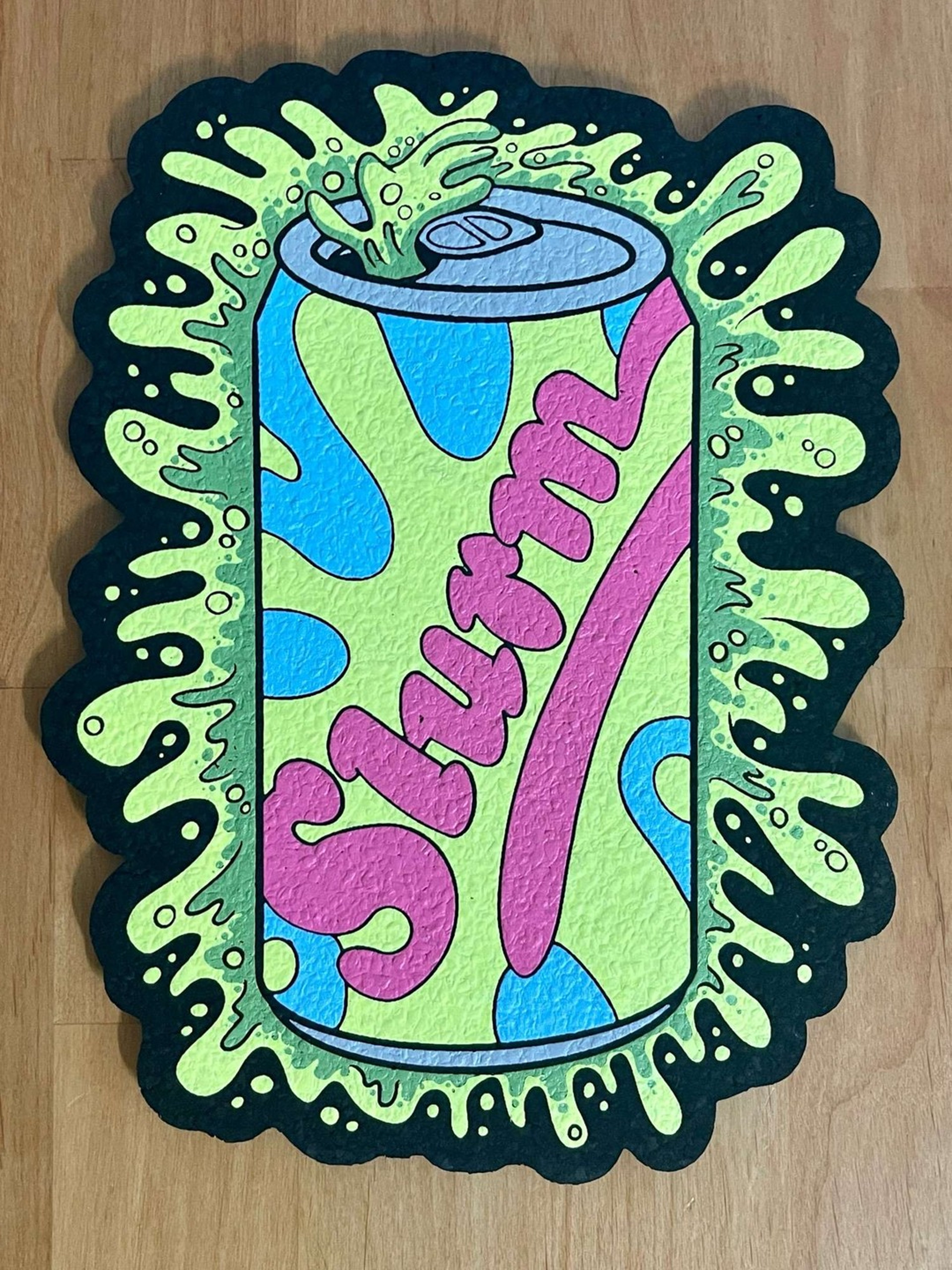 Preview pic of OG “Slurm Can” Moodmat Full UV & Glow, Sold Out, Limited Editon, LE 65