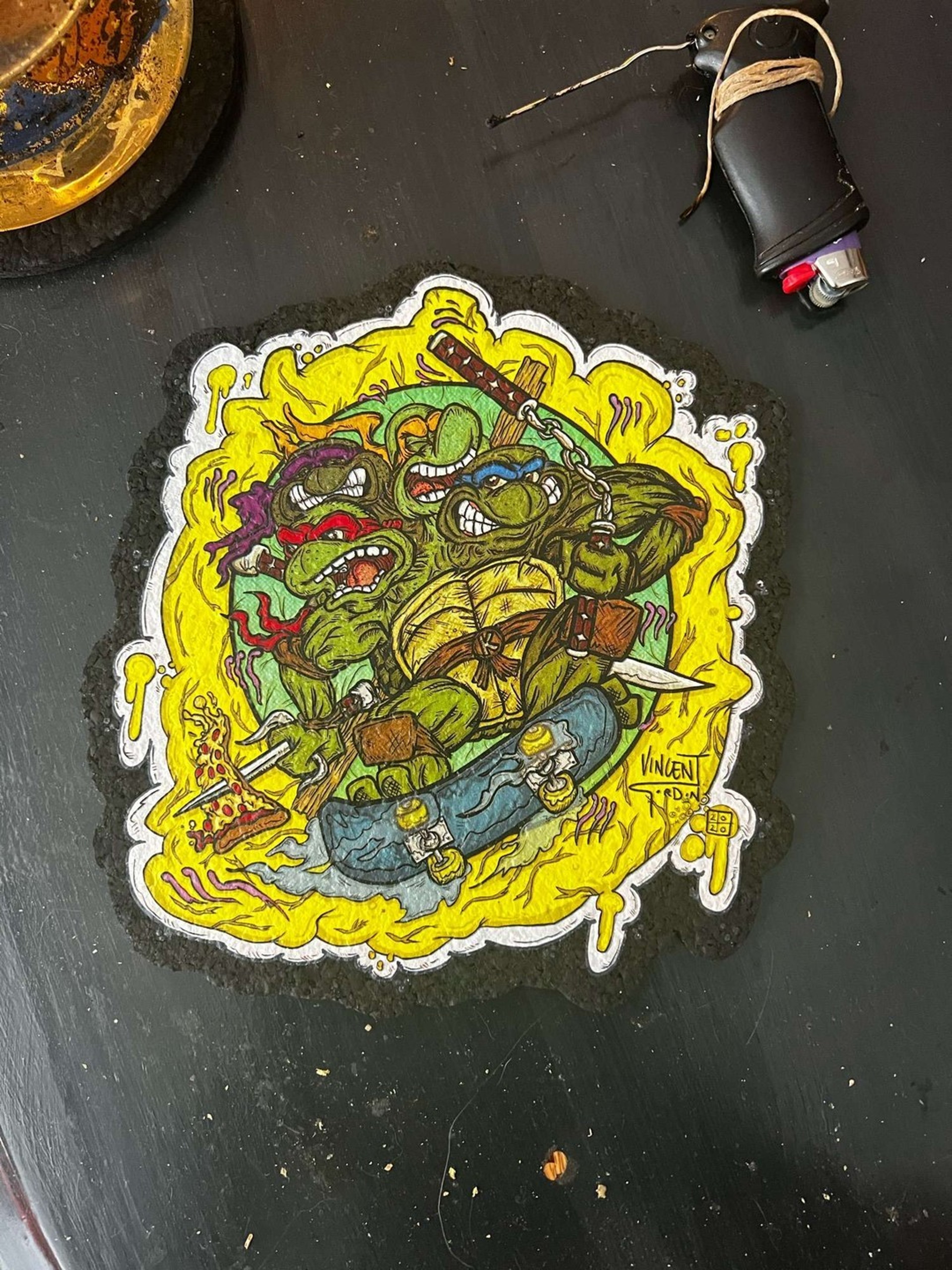 Preview pic of Vincent Gordon Ninja Turtles mood mat