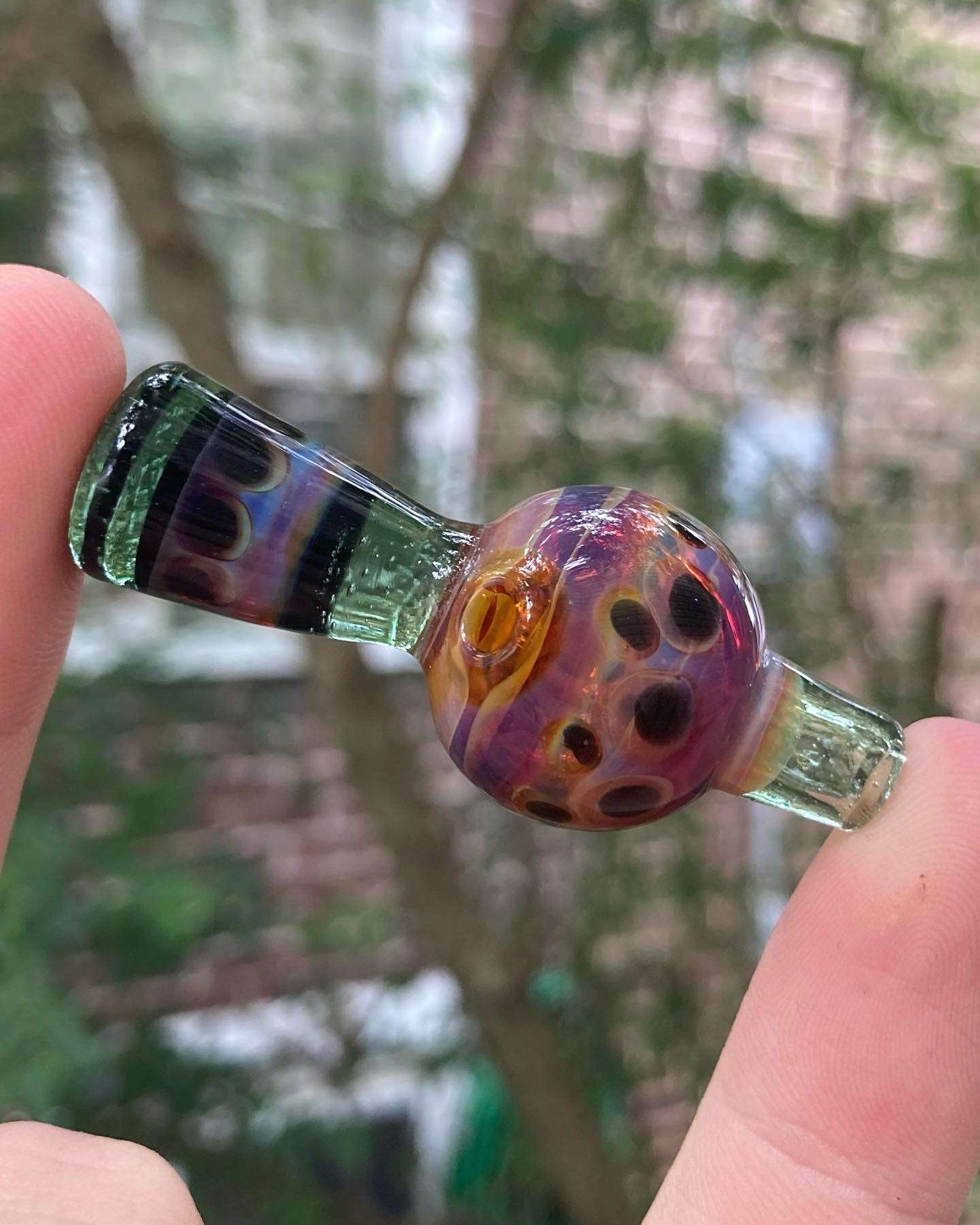 Preview pic of fully worked dotstack 25mm bubble cap