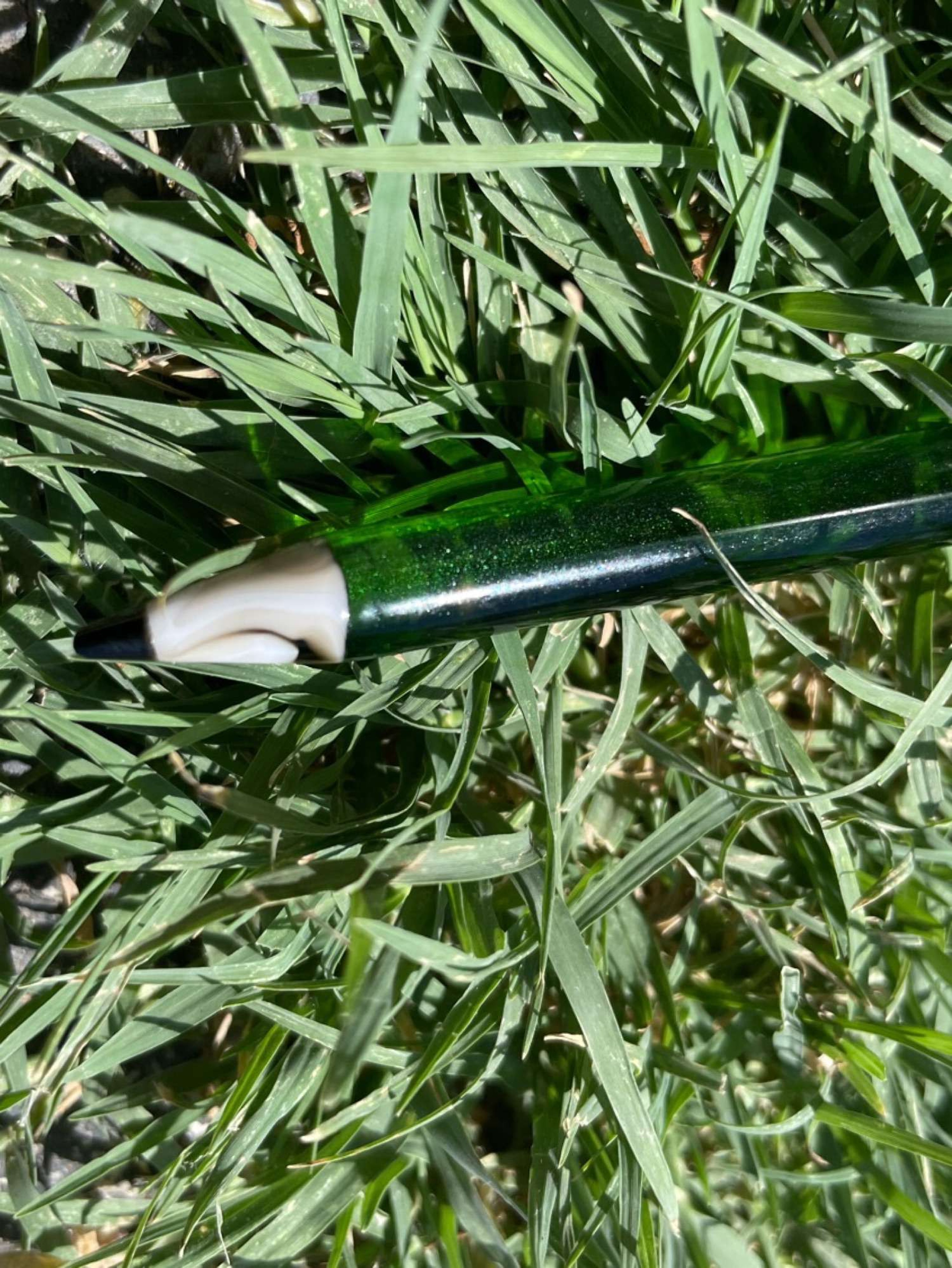 Green glass pencil image 0