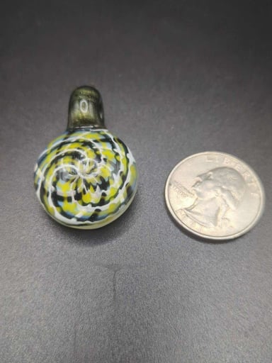 Preview pic of Black & Yellow Reti Pendant by @anom_glass04