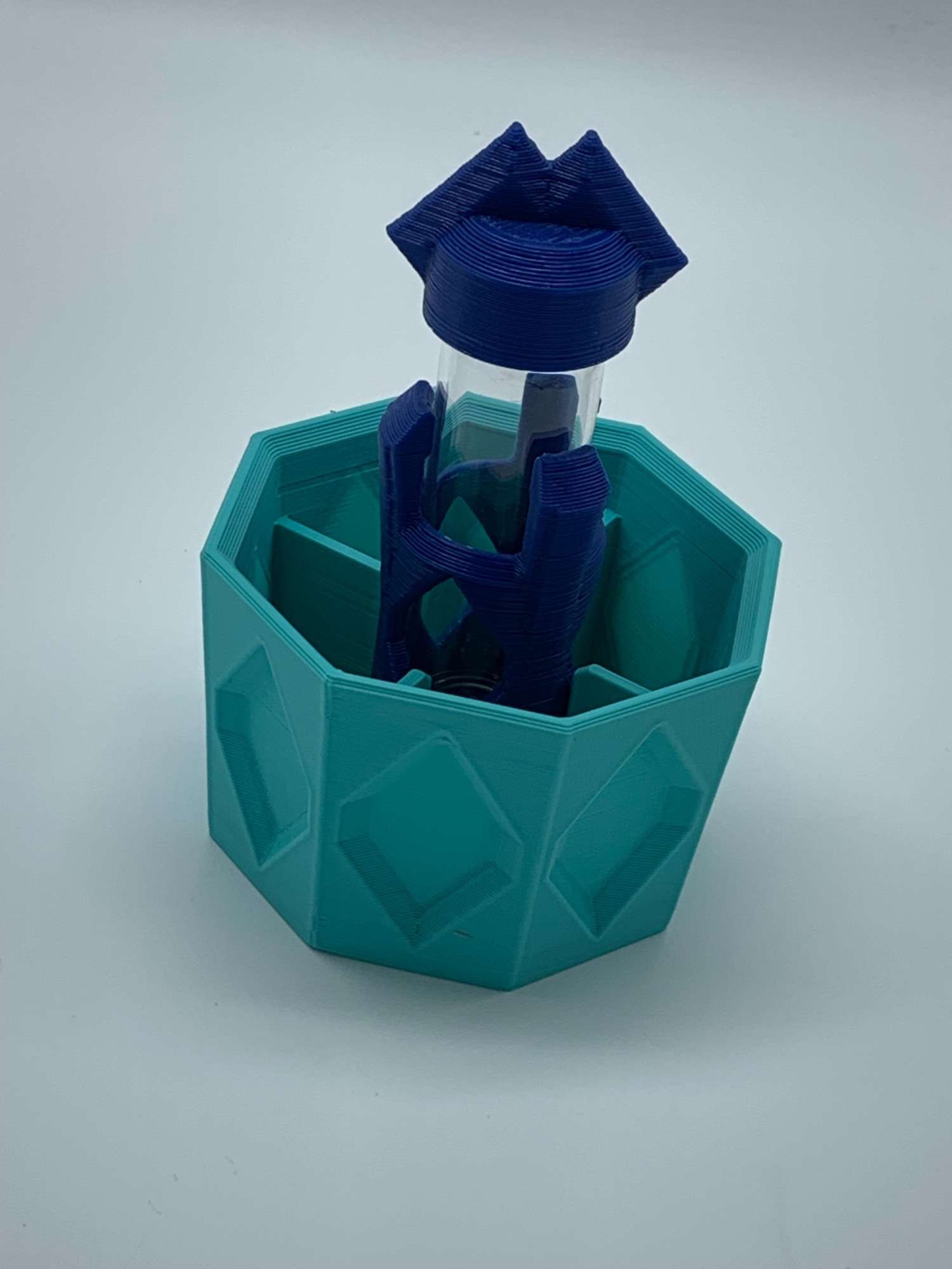 Kuhns glass terp station blue and light blue image 0