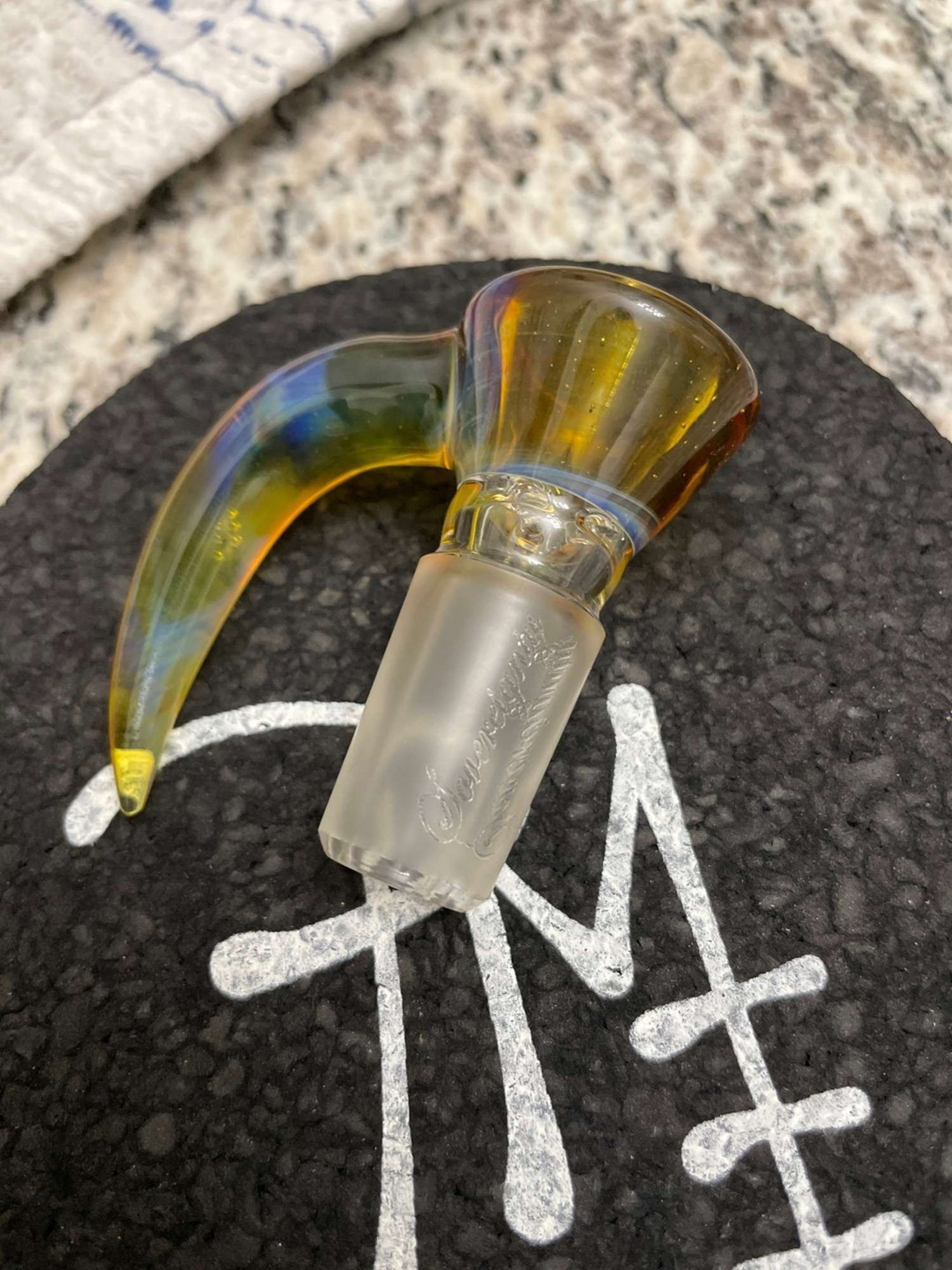 Preview pic of Full Accent North Star Yellow Sovereignty glass Slide