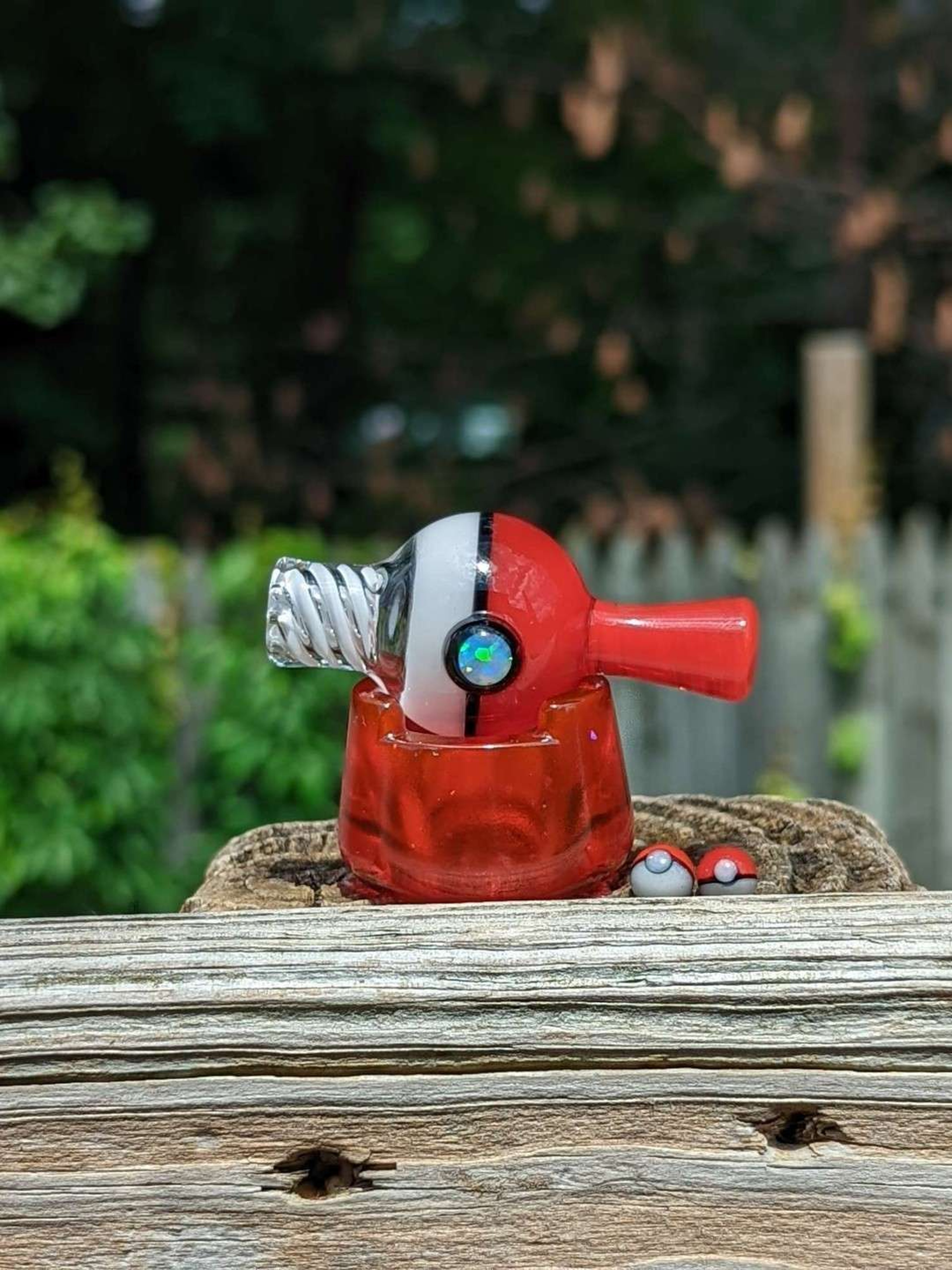 DaniGirlglass PokeBall spinner cap & poke pearls image 0