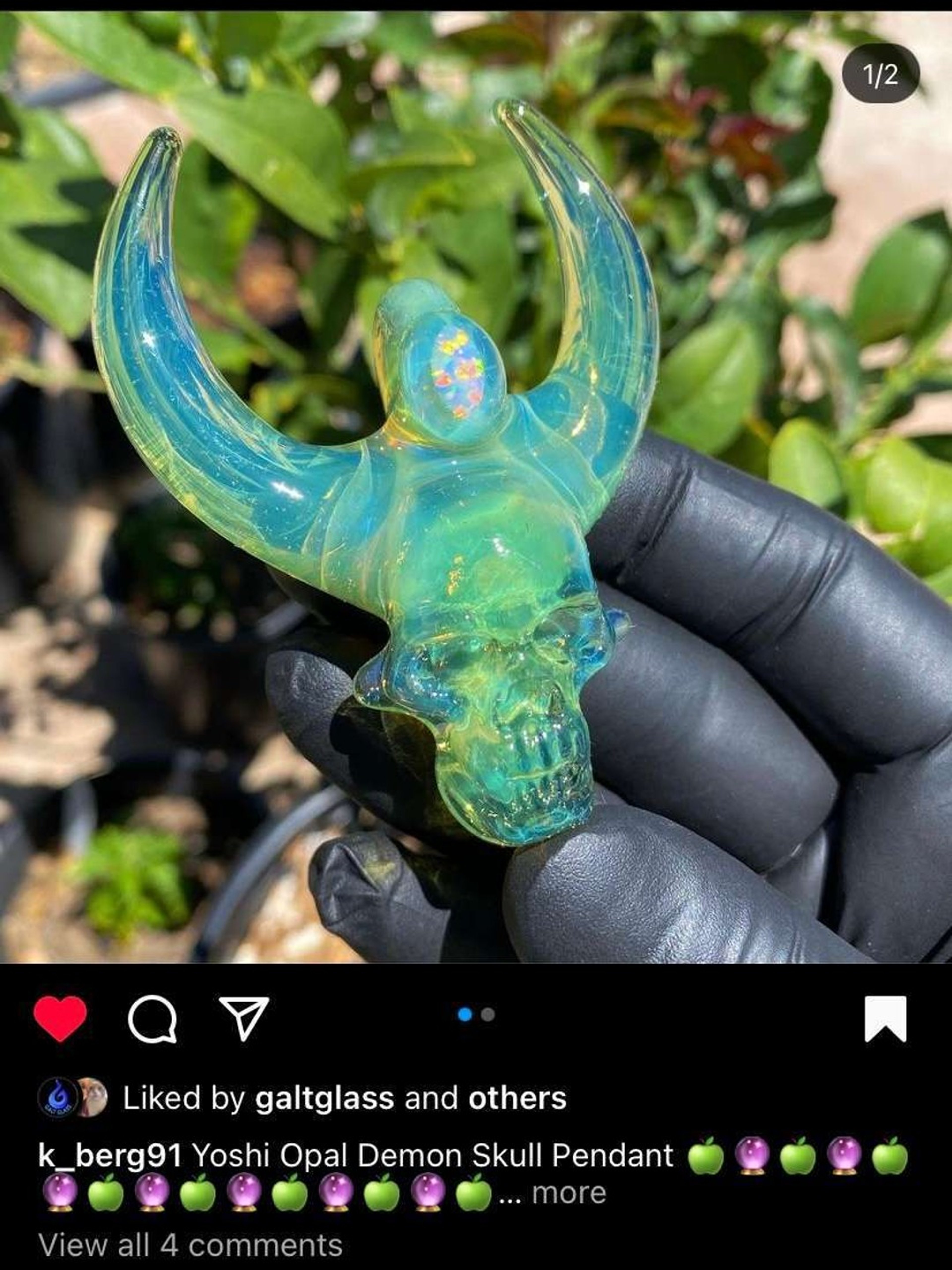 K_berg91 Yoshi Opal demon pendant image 0
