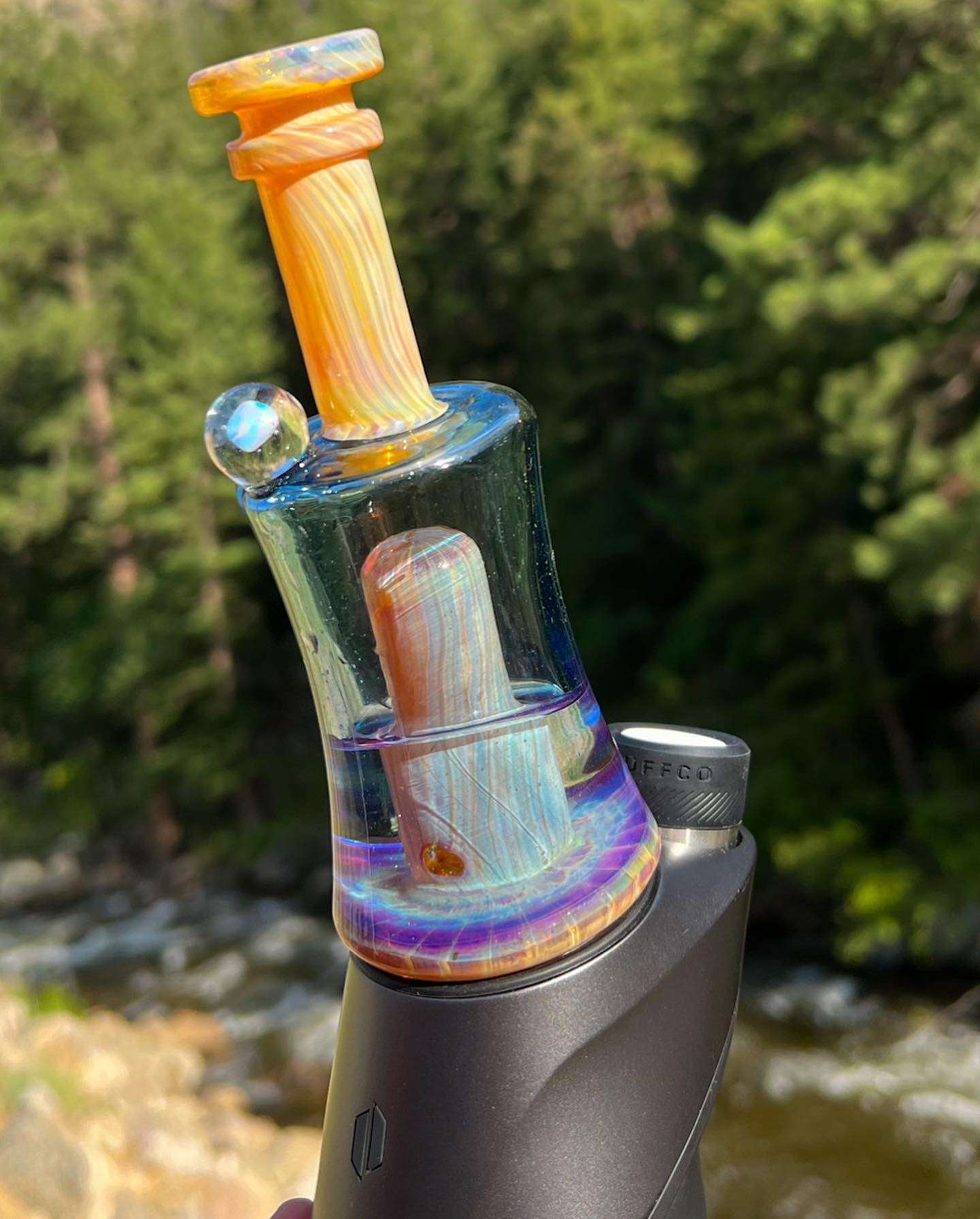 Double Amber Purple Puffco Attachment🪵🌲🟣 image 0