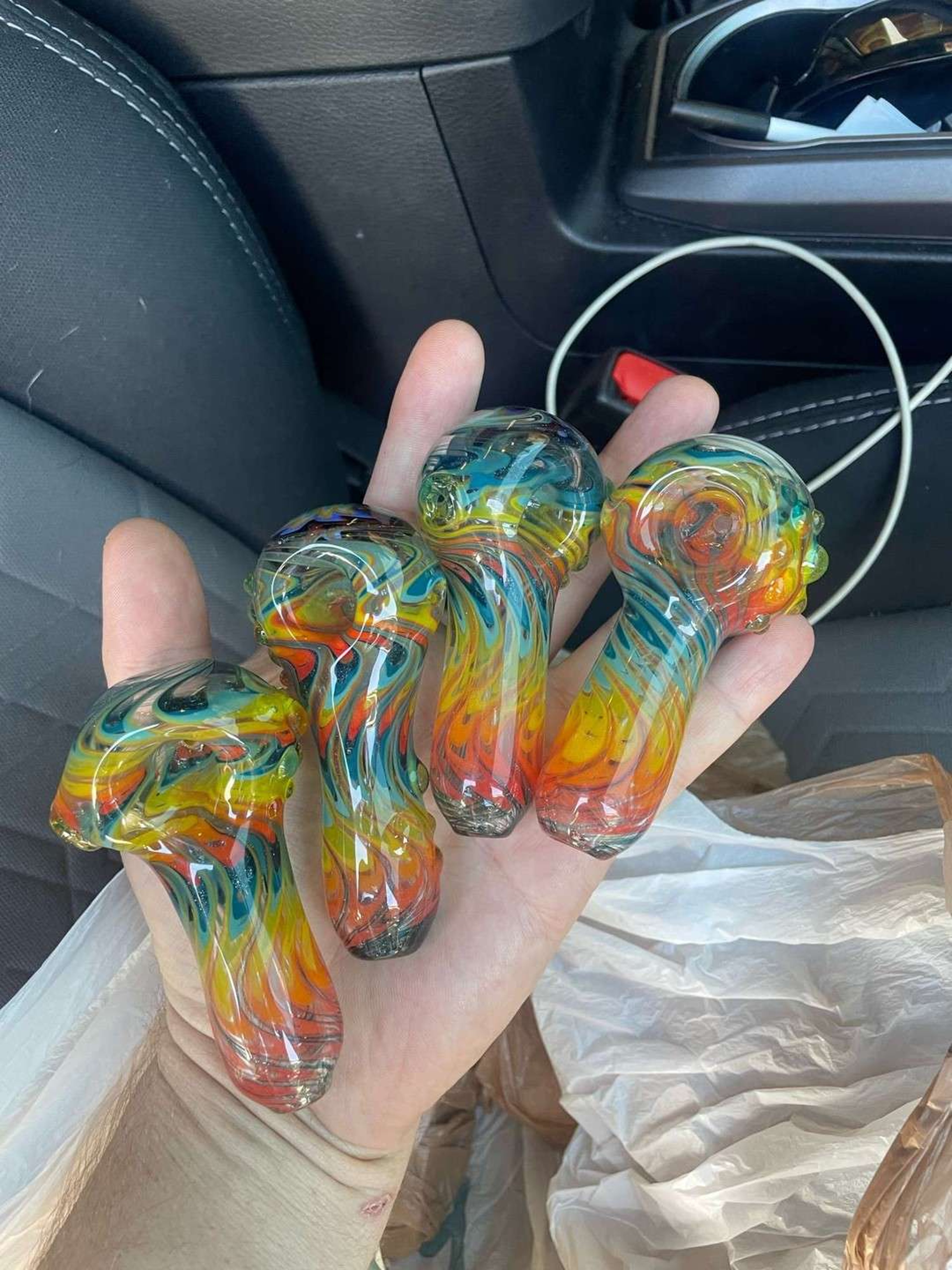 🔥🌈Tie dye spoons super thick amazing function image 0