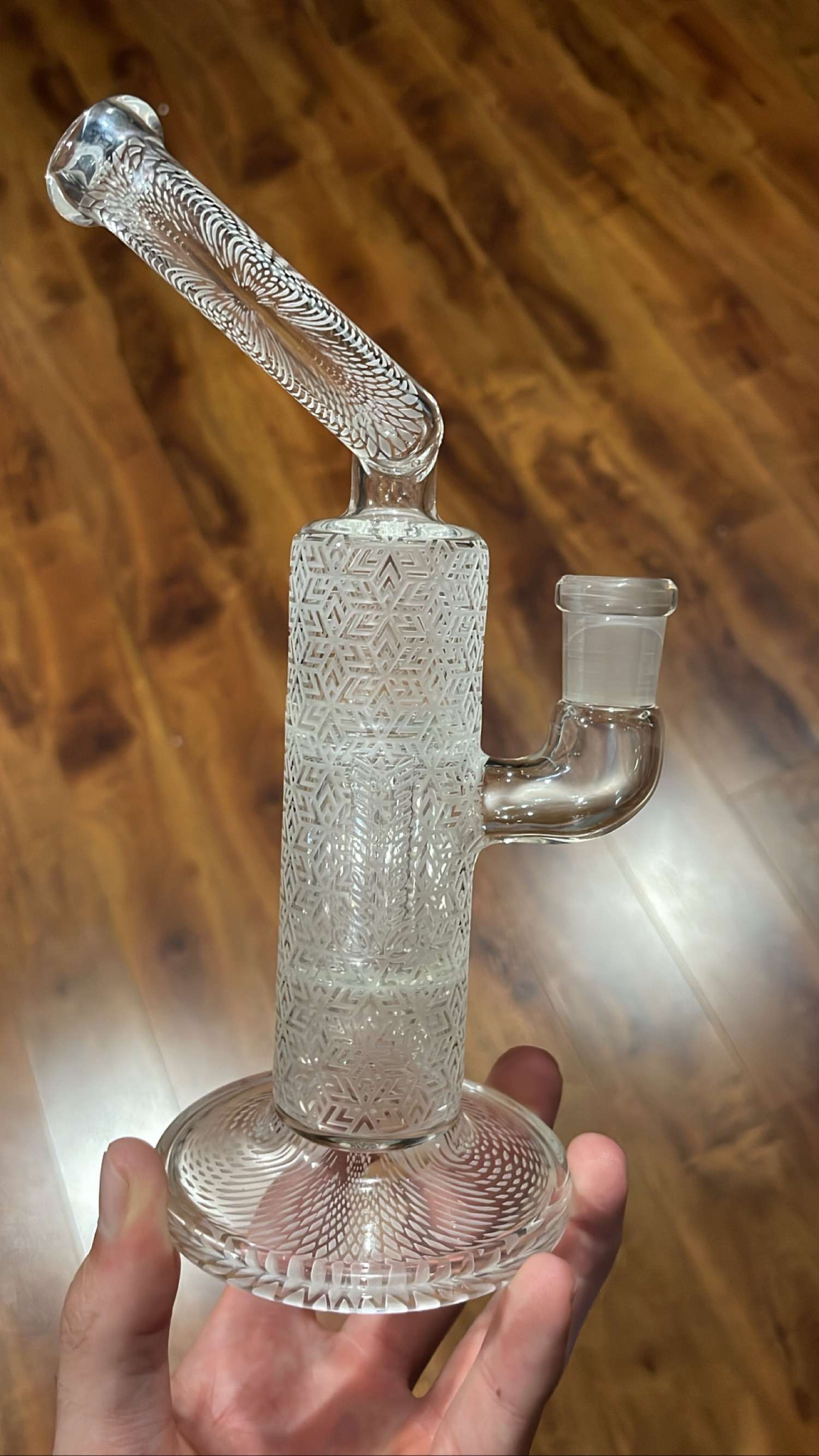 Preview pic of Sovereignty mini pillar with pattern sandblasting