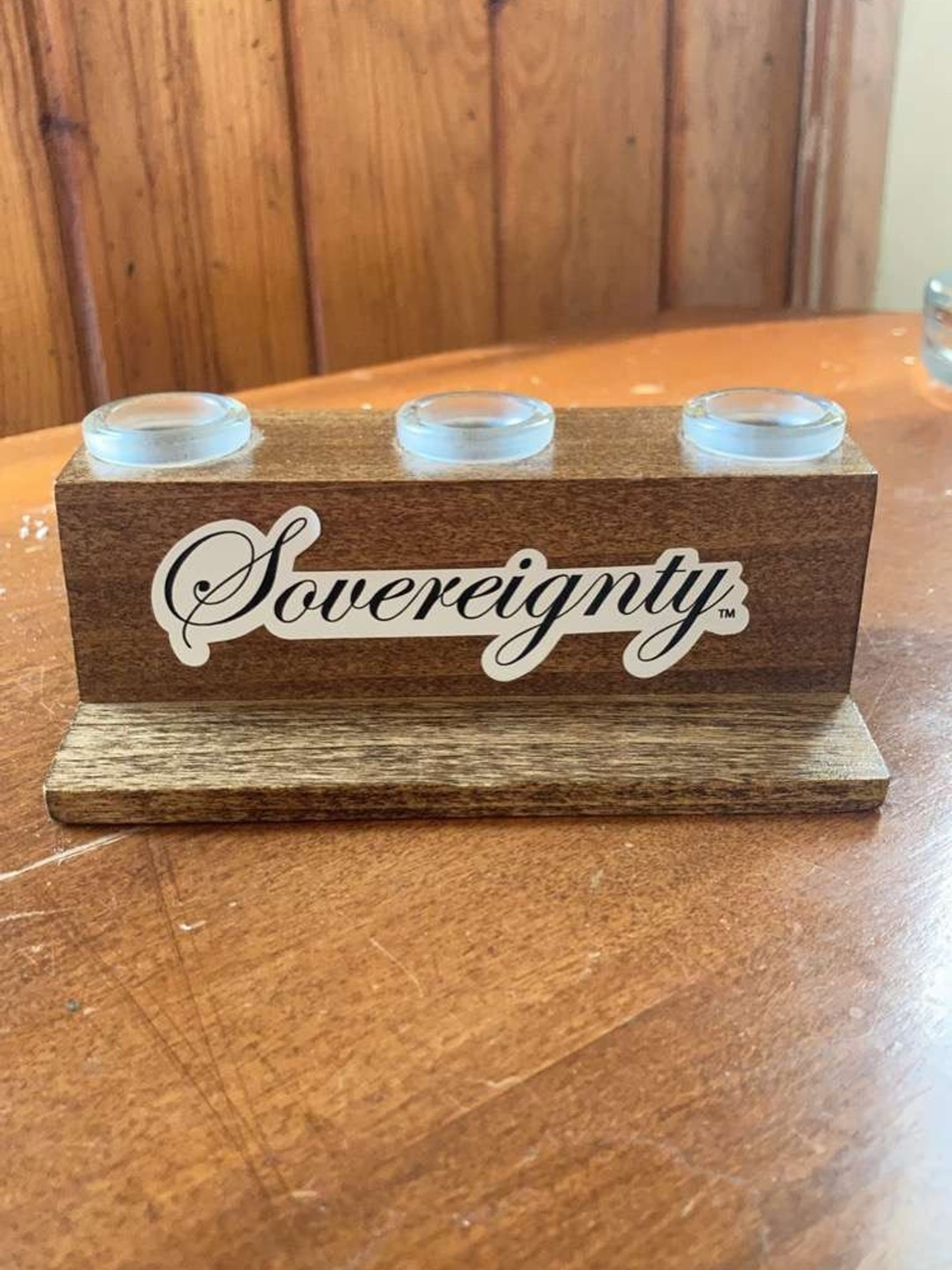 Dailyblazeart wooden 3 hole 18mm slide stand image 0