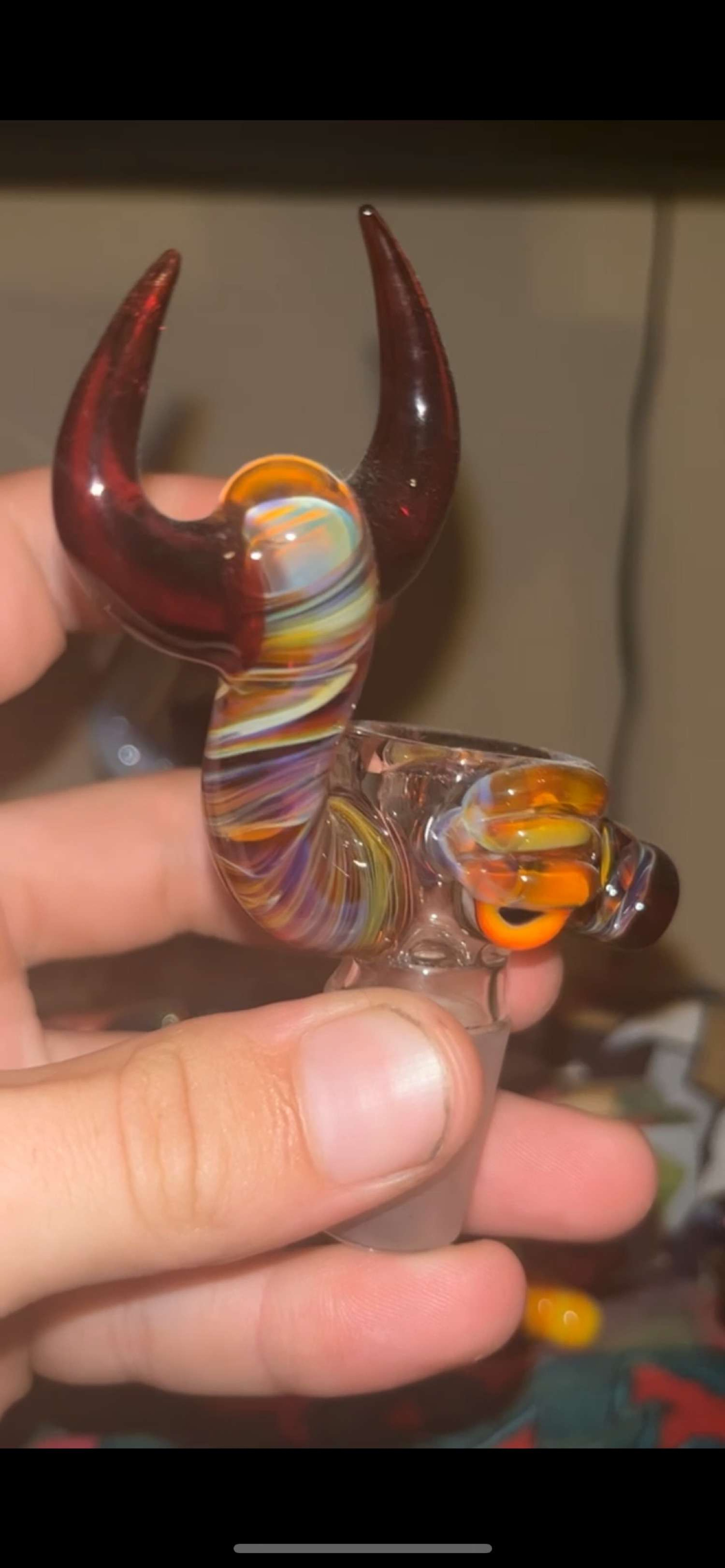 Amber purple scorpion creature image 0