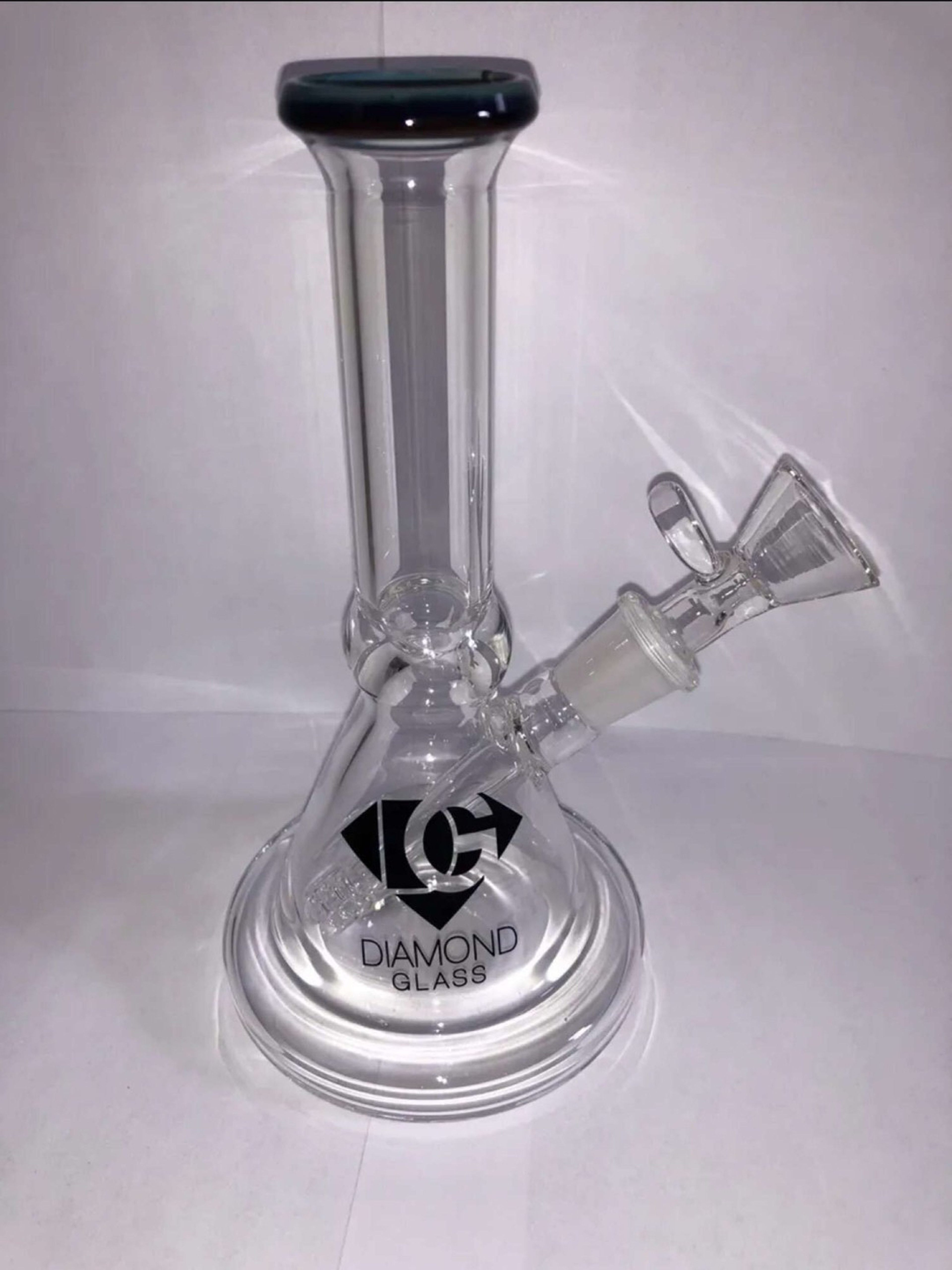 Preview pic of Diamond Glass 7” Minitube Mini Beaker w Matrix Perc Downstem