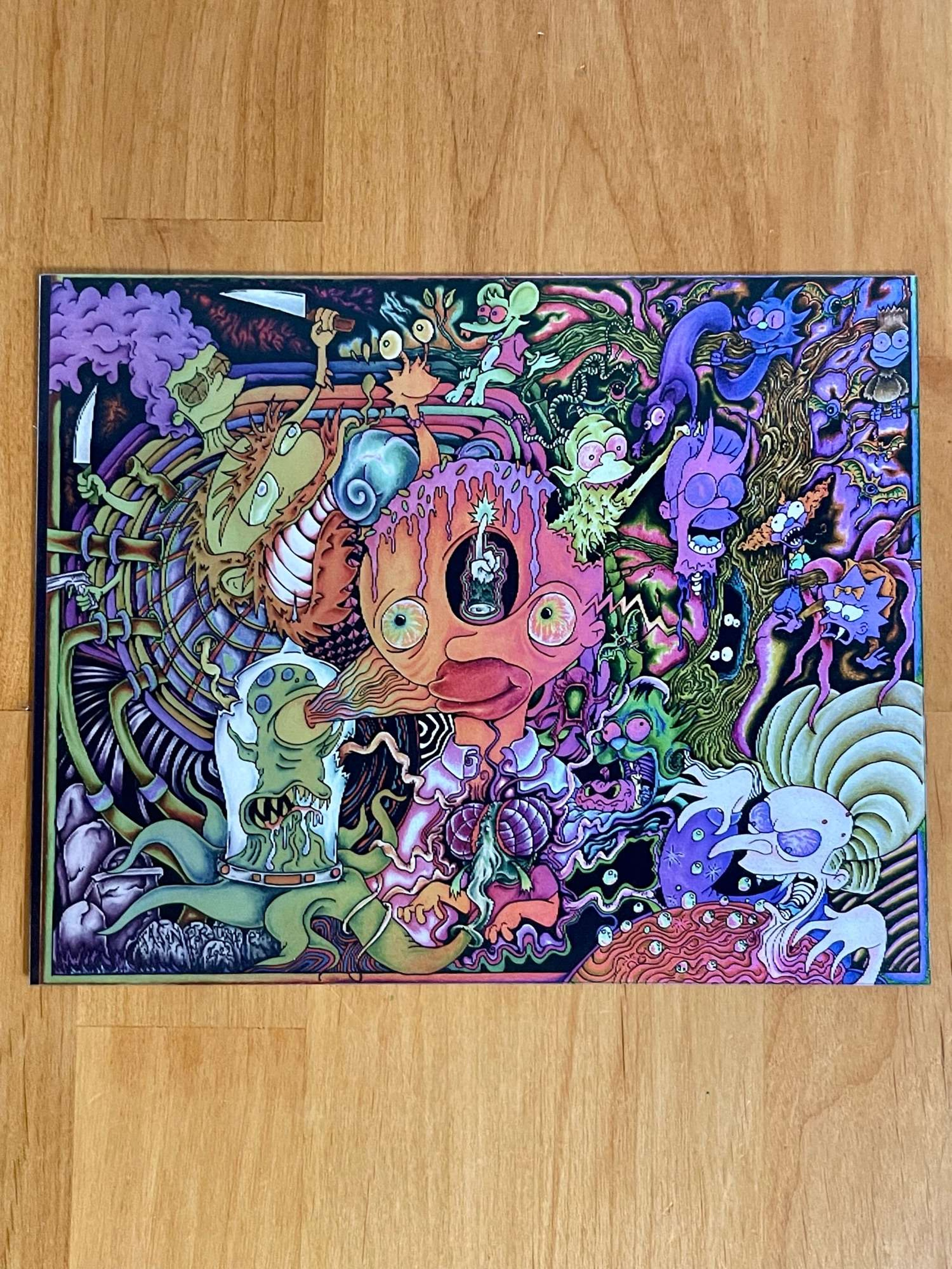 Preview pic of “Treehouse of horror” 8 x 10 inch lenticular print by Jason Portante, Sold Out, Limited Edition, Brand New & in 10/10 condition 