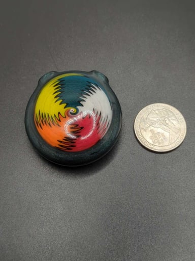 Preview pic of Multicolor Unobtanium hollow pendy by @kmamglass