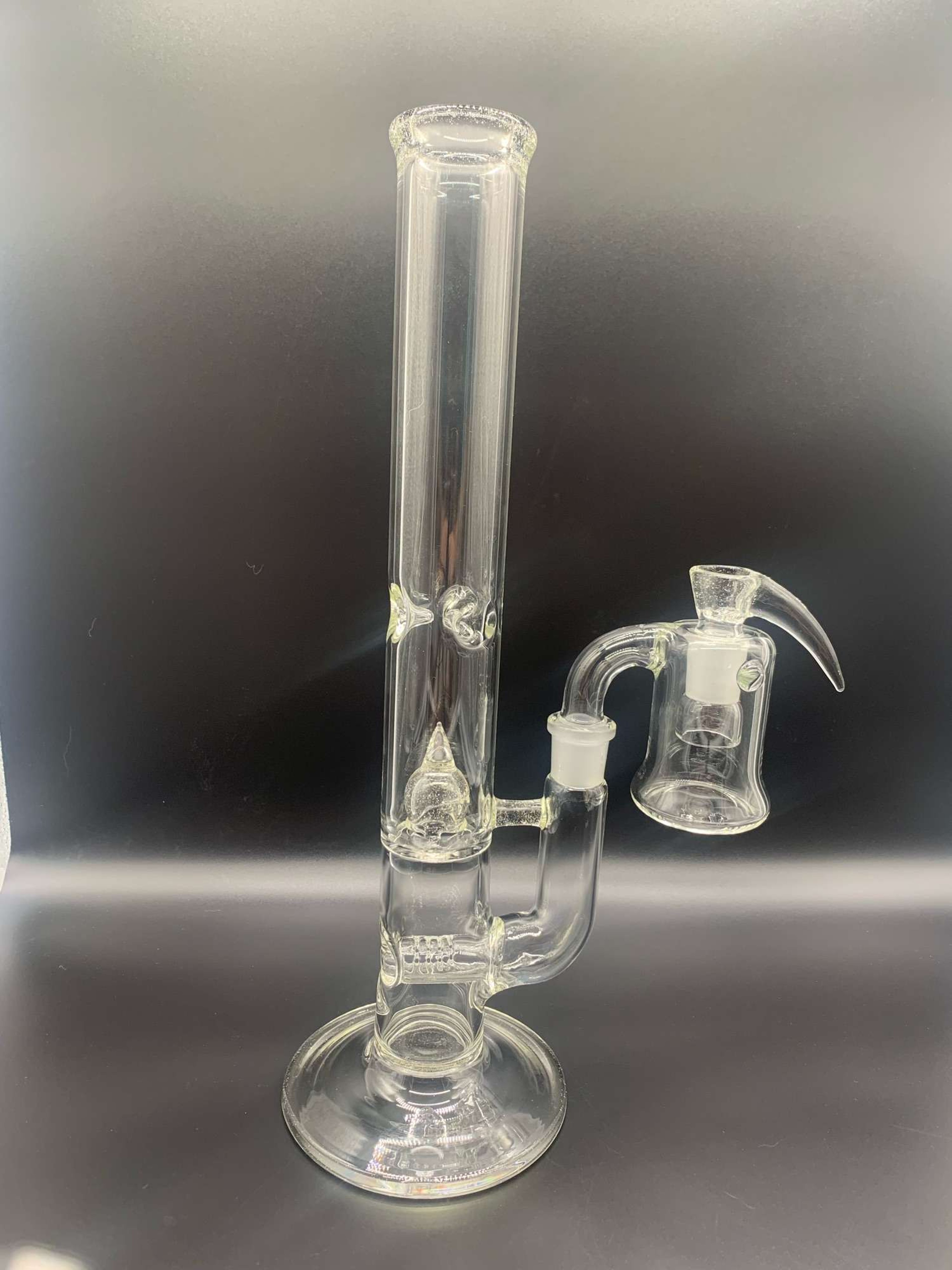 Grasshoppa glass biu-V straight tube w ash catcher image 0