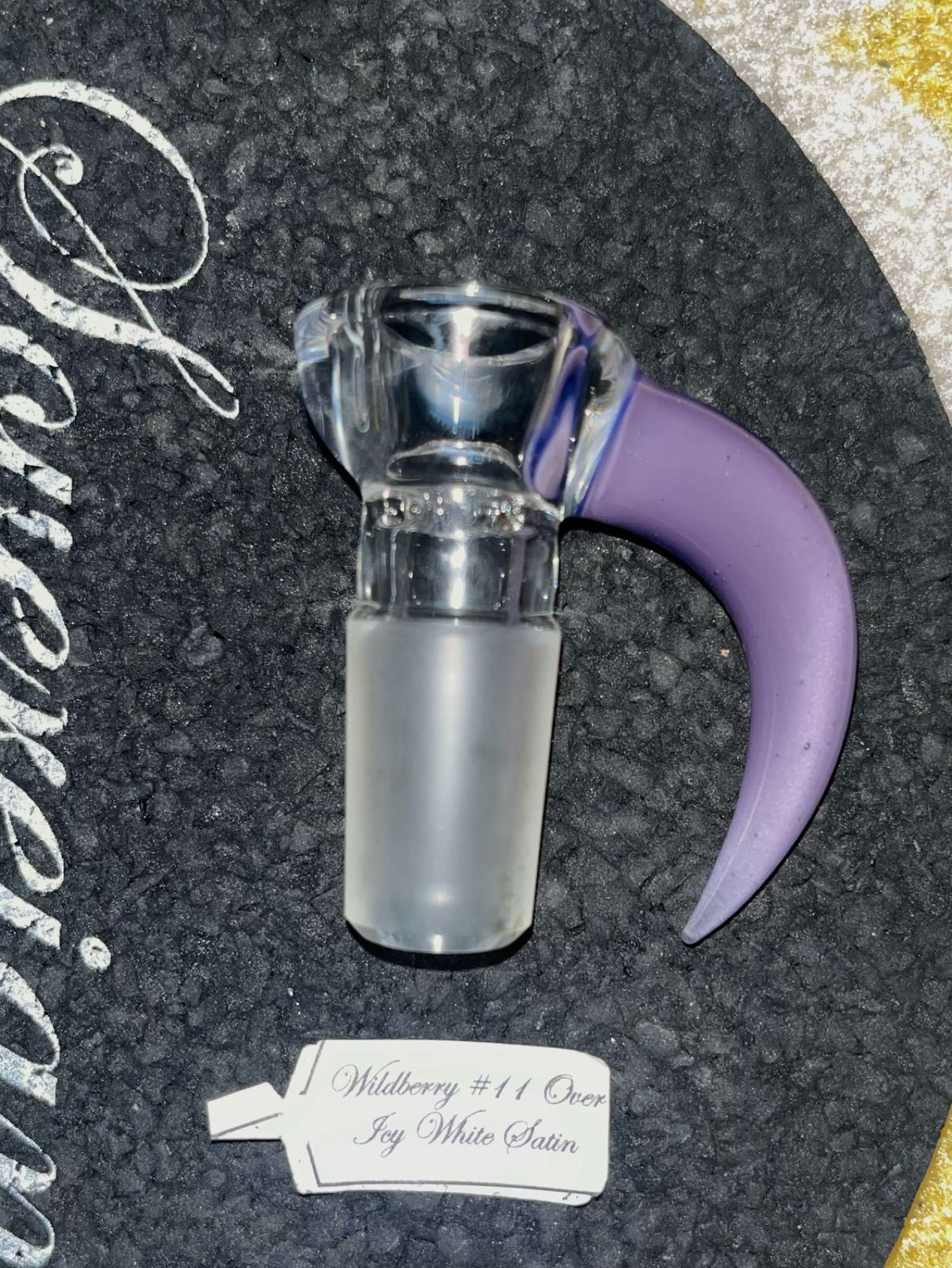 Preview pic of Wildberry #11 Over Icy White Satin Partial Slide 