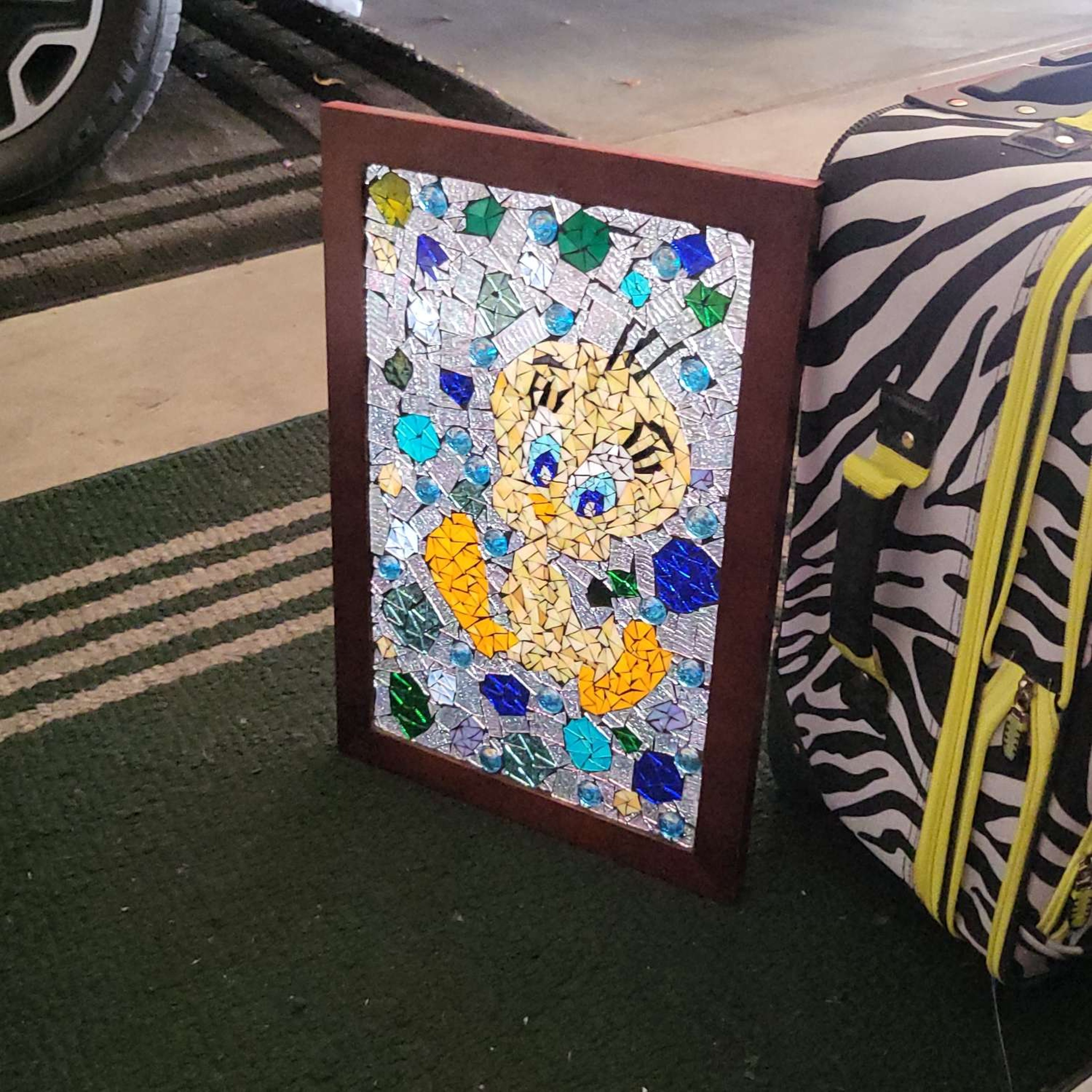 Tweety Mosaic Glass Art image 0