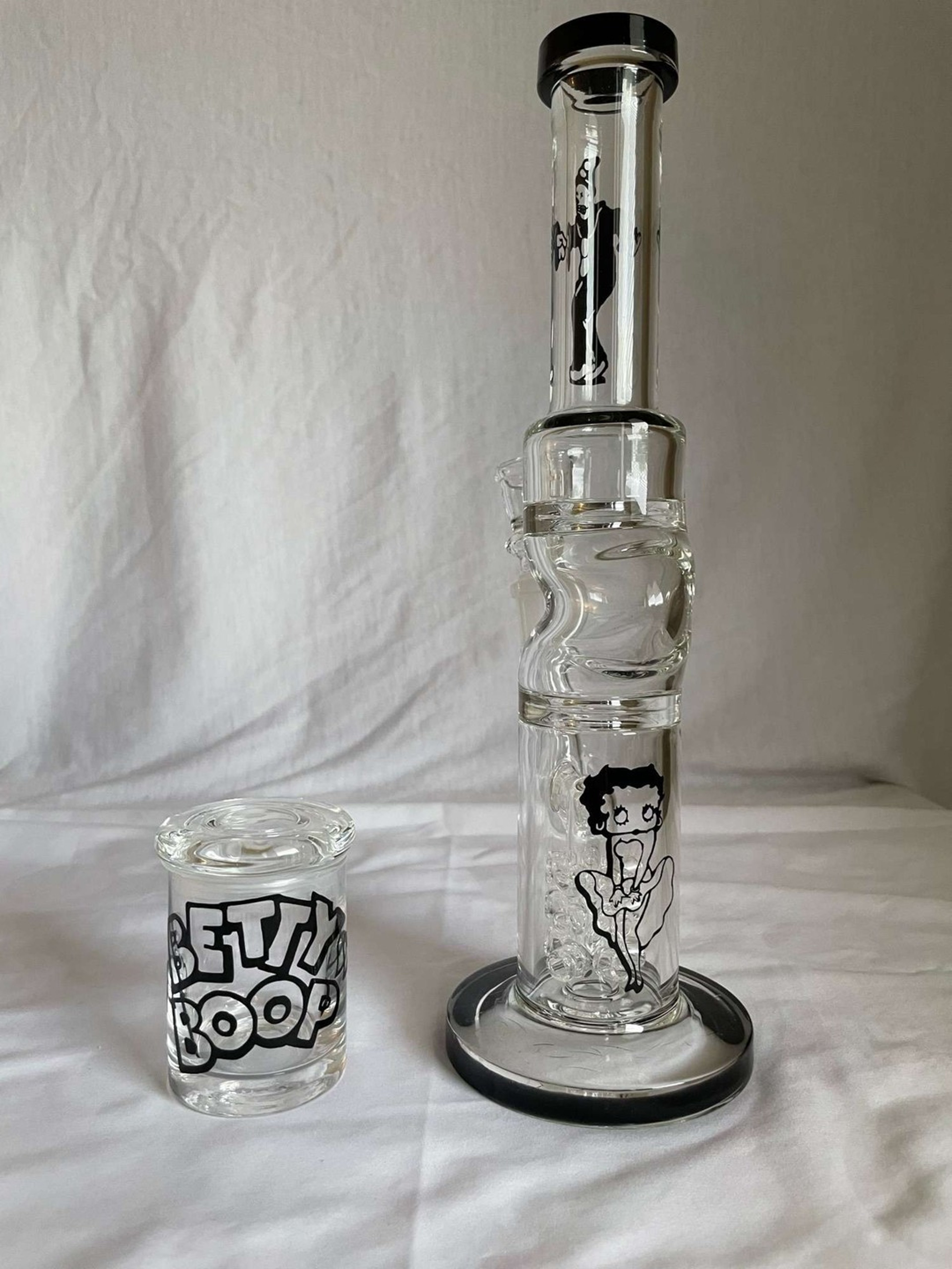 Preview pic of Betty Boop & Koko the Clown 12” Glass Bong