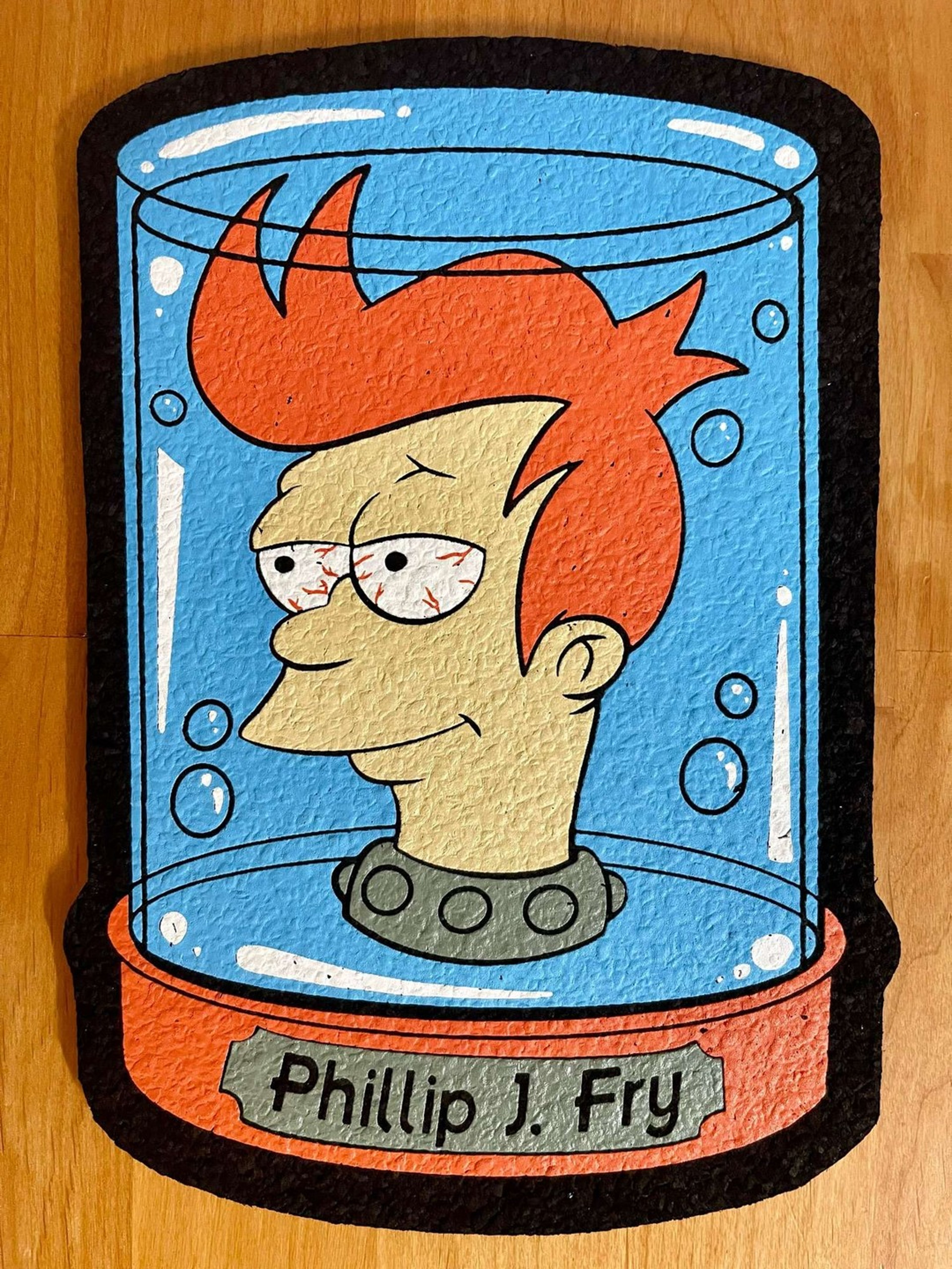 Preview pic of “Philip J Fry” Moodmat”, Brand New, Sold Out, Limited Edition, Glow in the dark 