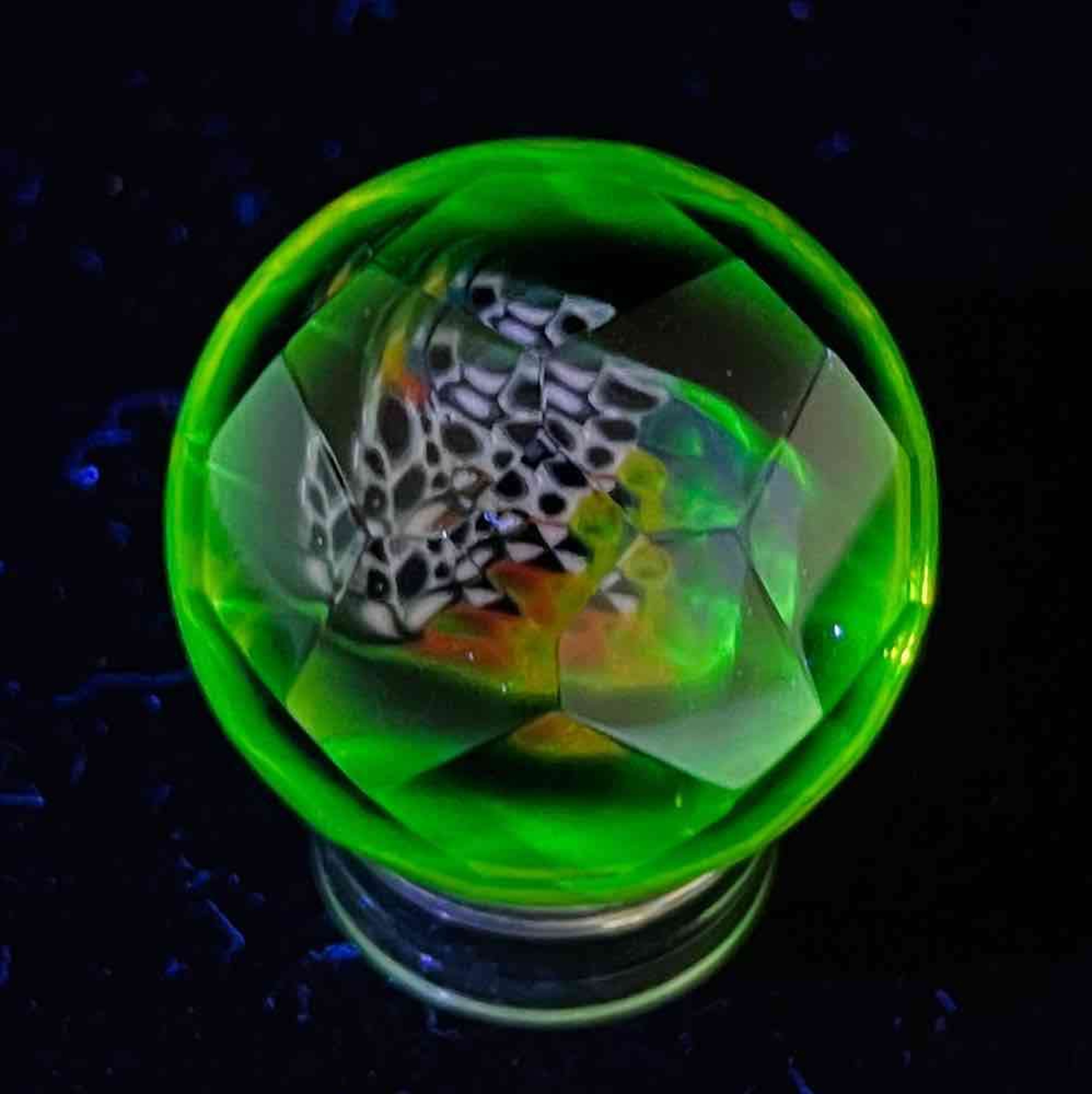 “Citrine Dream” 1.1in Faceted Collab Marble image 0