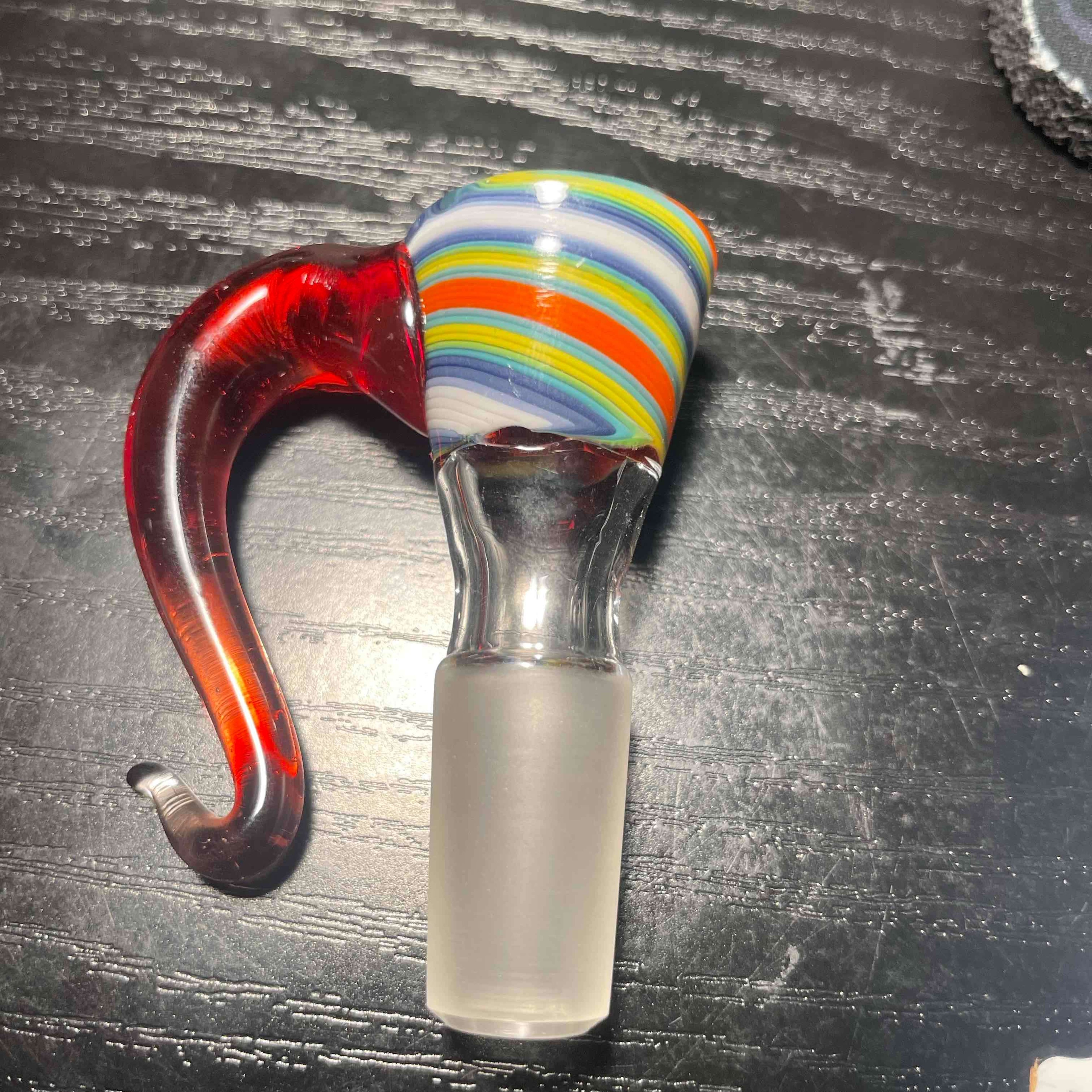 Preview pic of 14mm Cdq glass 4 hole slide 