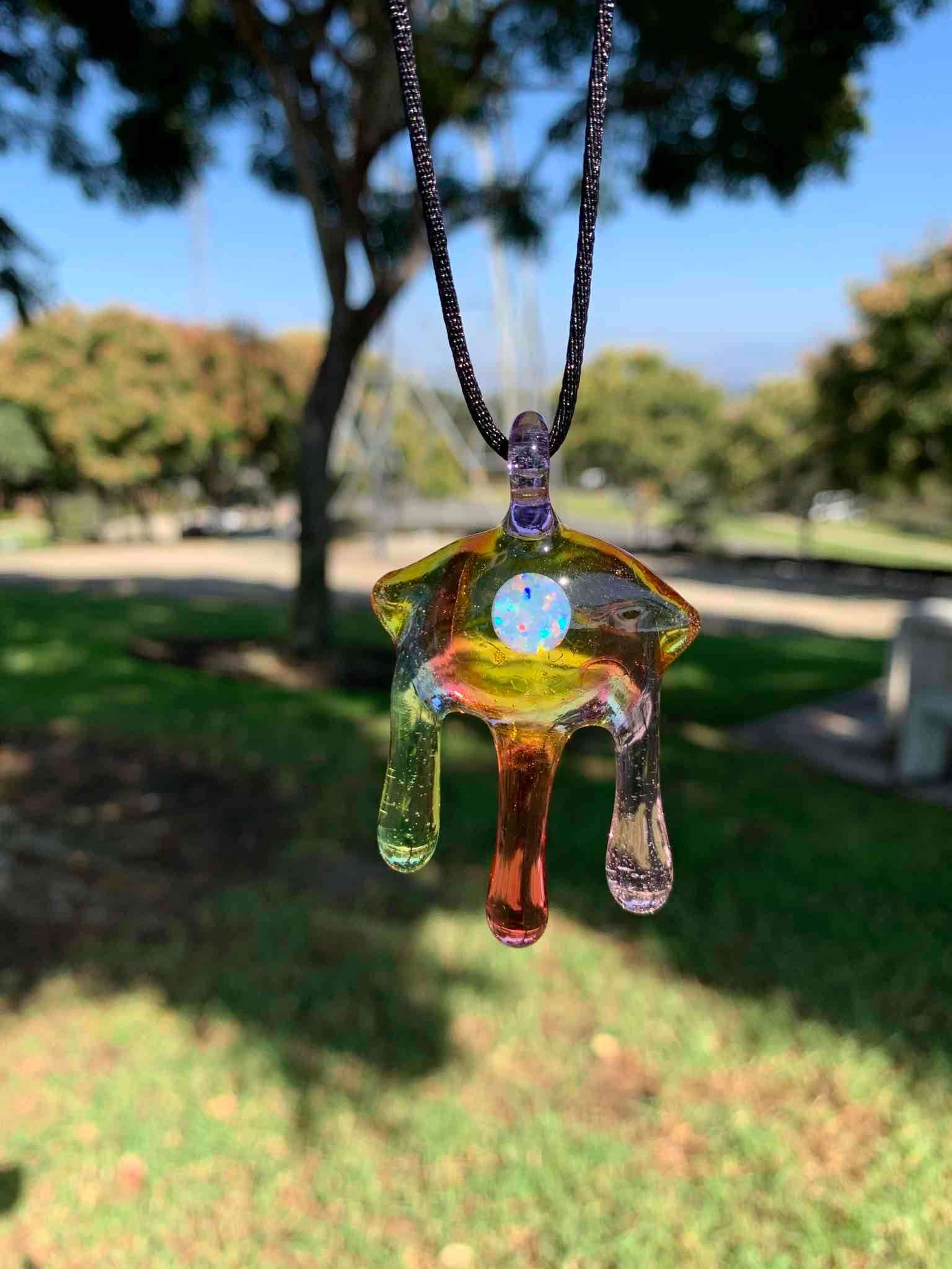 Drippy Opal Pendant w/ Necklace image 0