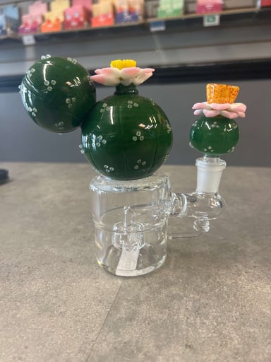 Preview pic of Empire Glassworks Cactus and bubble cap