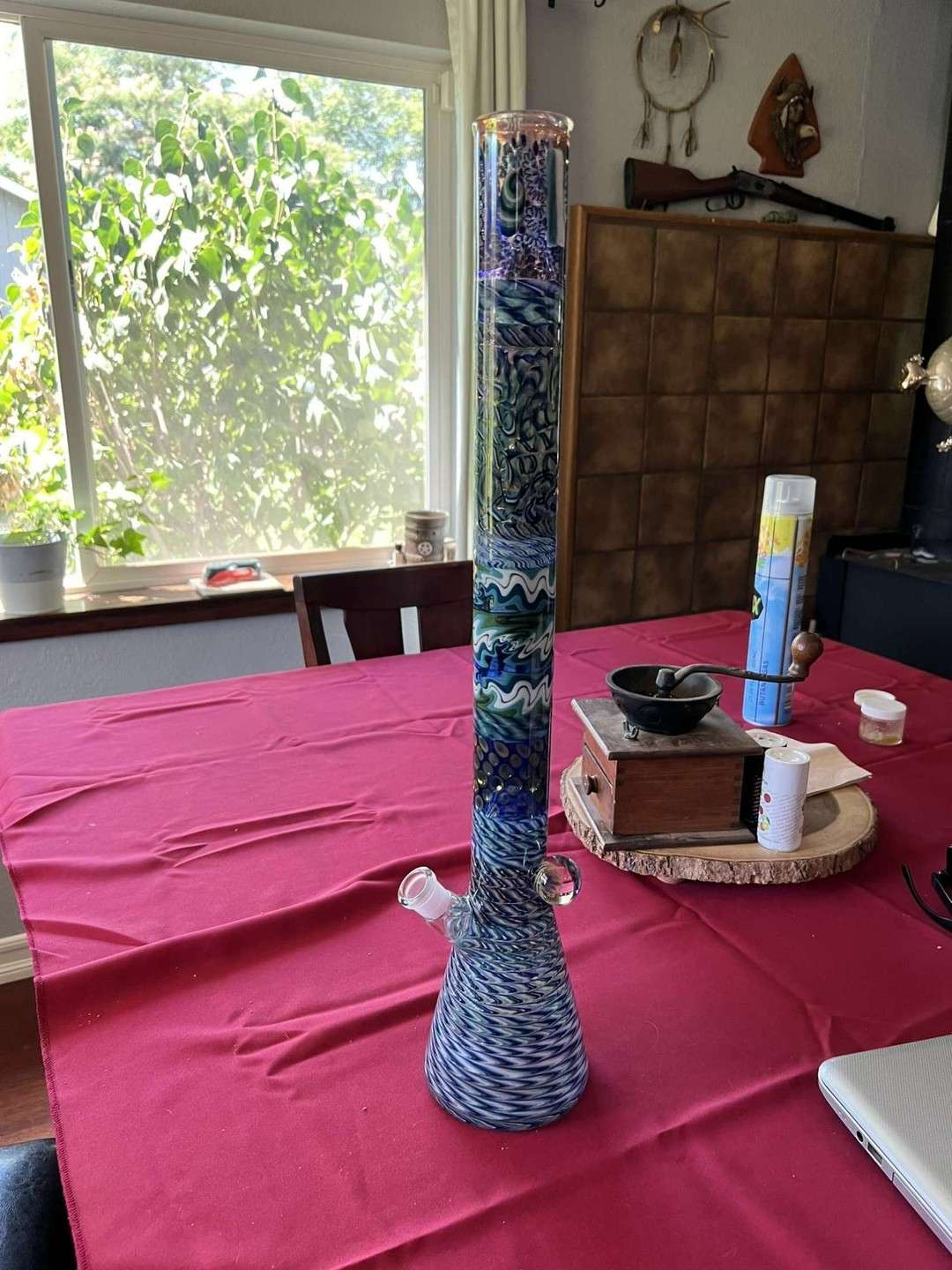 Custom Blaze1 glass beaker made out of Chico, California. image 0