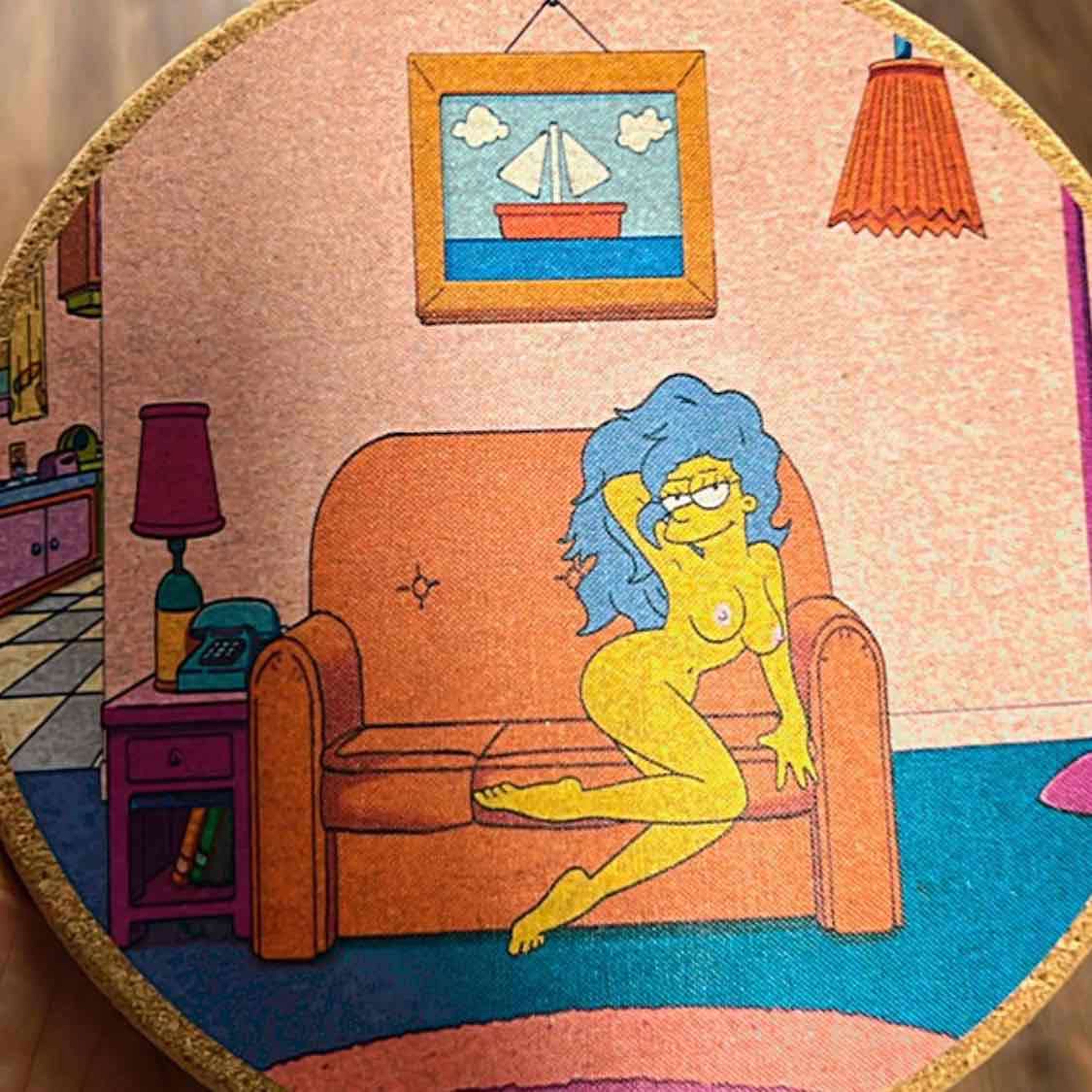 Kinked Marge Simpson Mat image 0