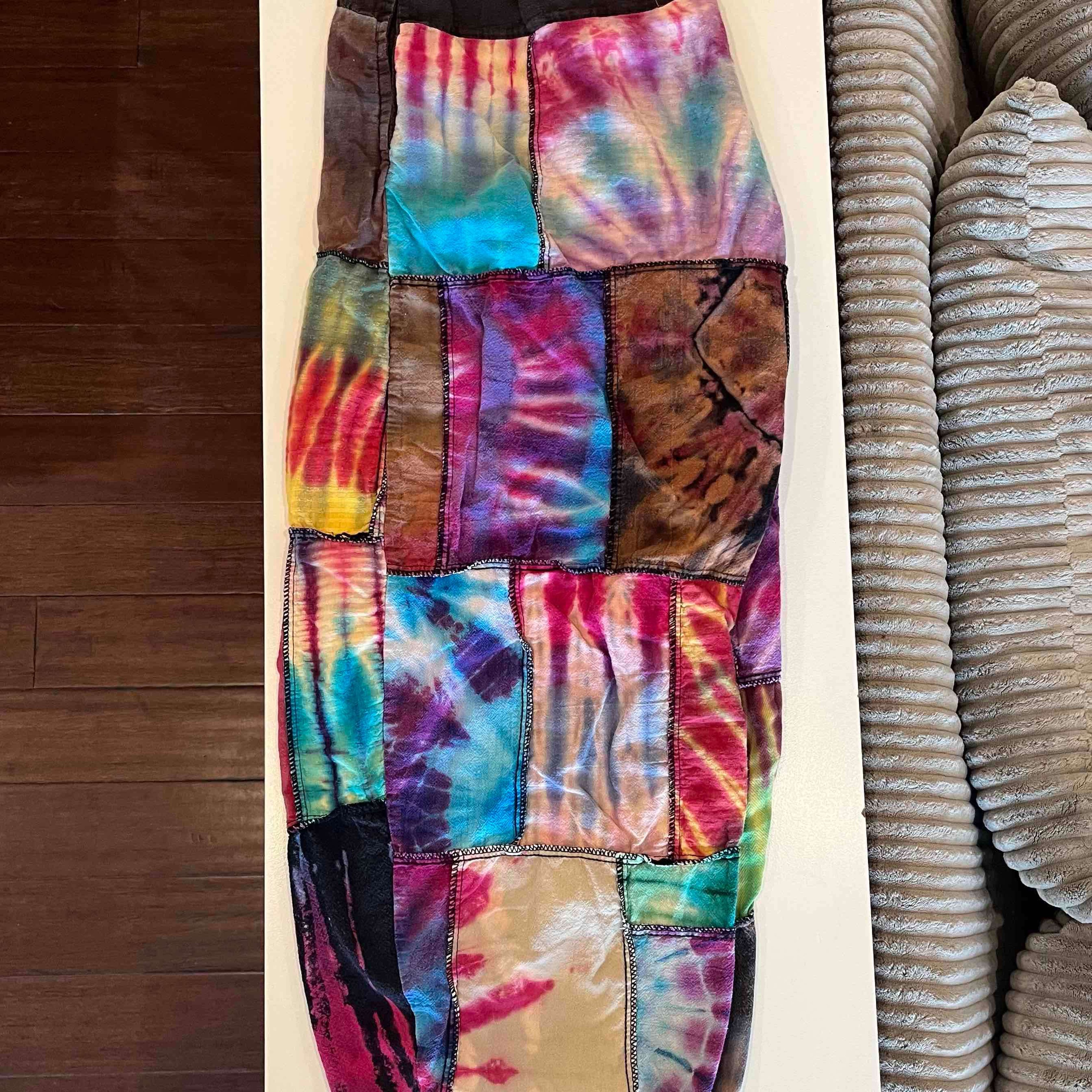 Preview pic of Tie Dye Patchwork Harem Pants from Loose Lucy’s