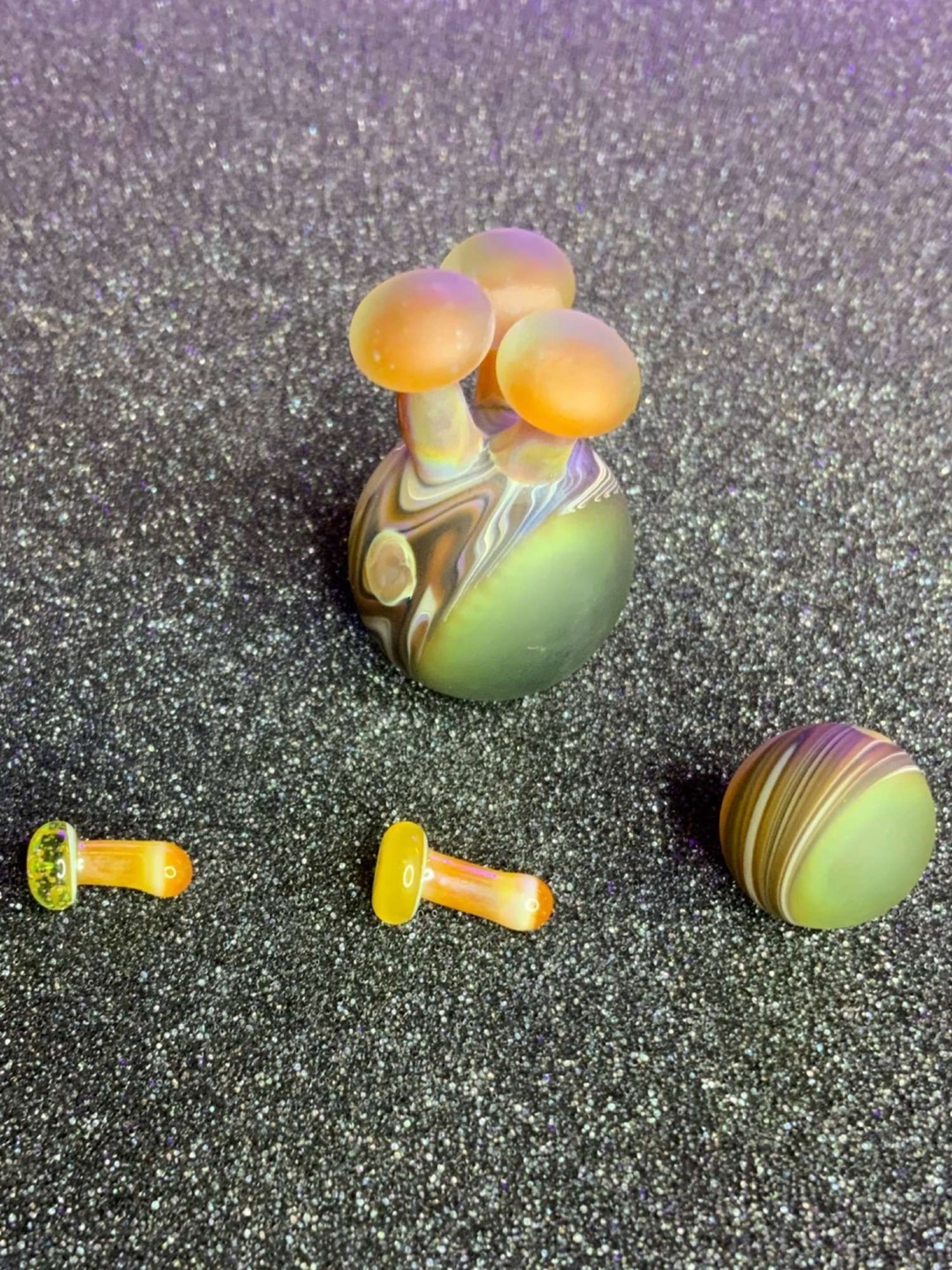 @sigil_glass “Shrooms on trees” Marble set (Slurper/Blender/Auto-spinner) image 0