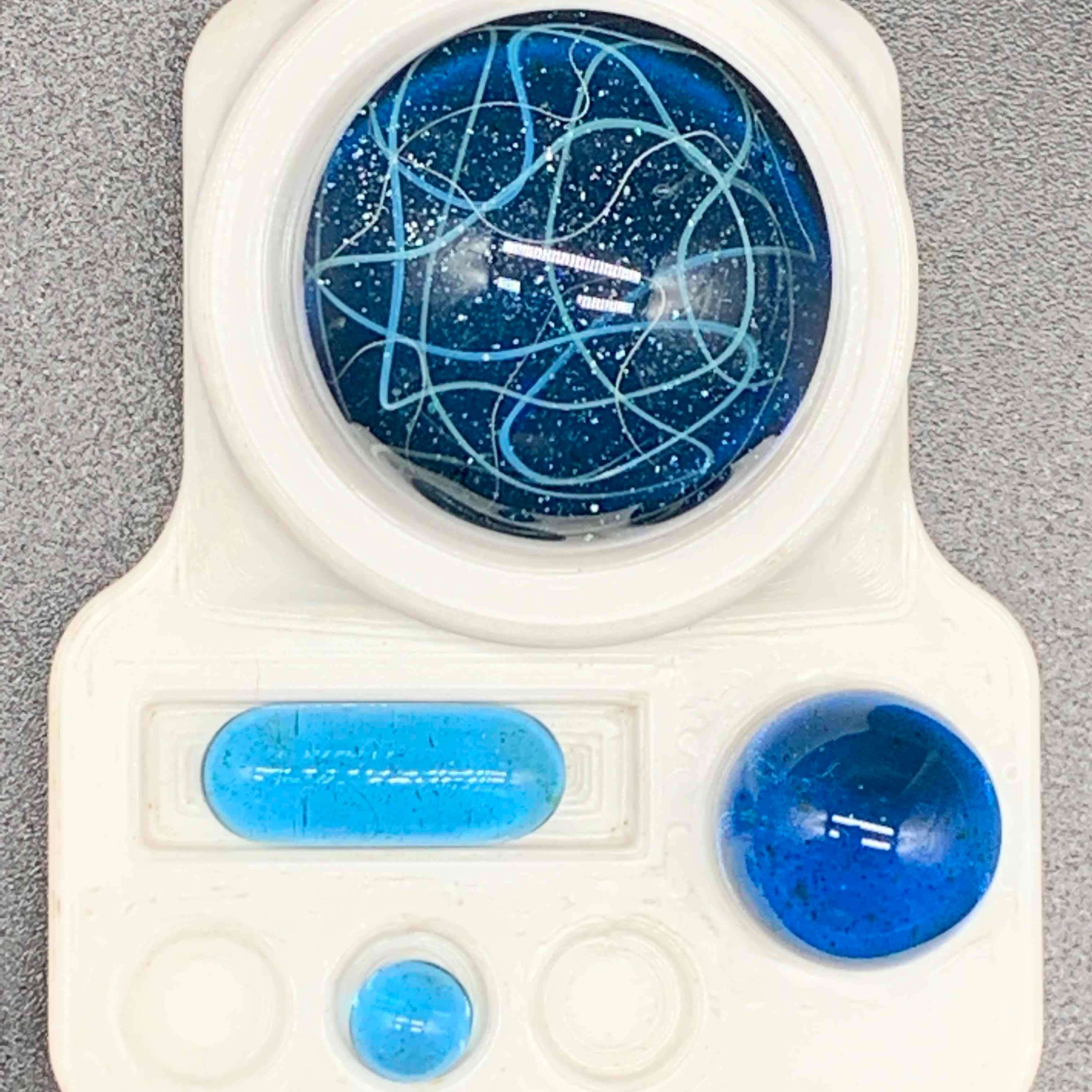 Gargamelt Glass Blue Stardust Scribble tech set image 0