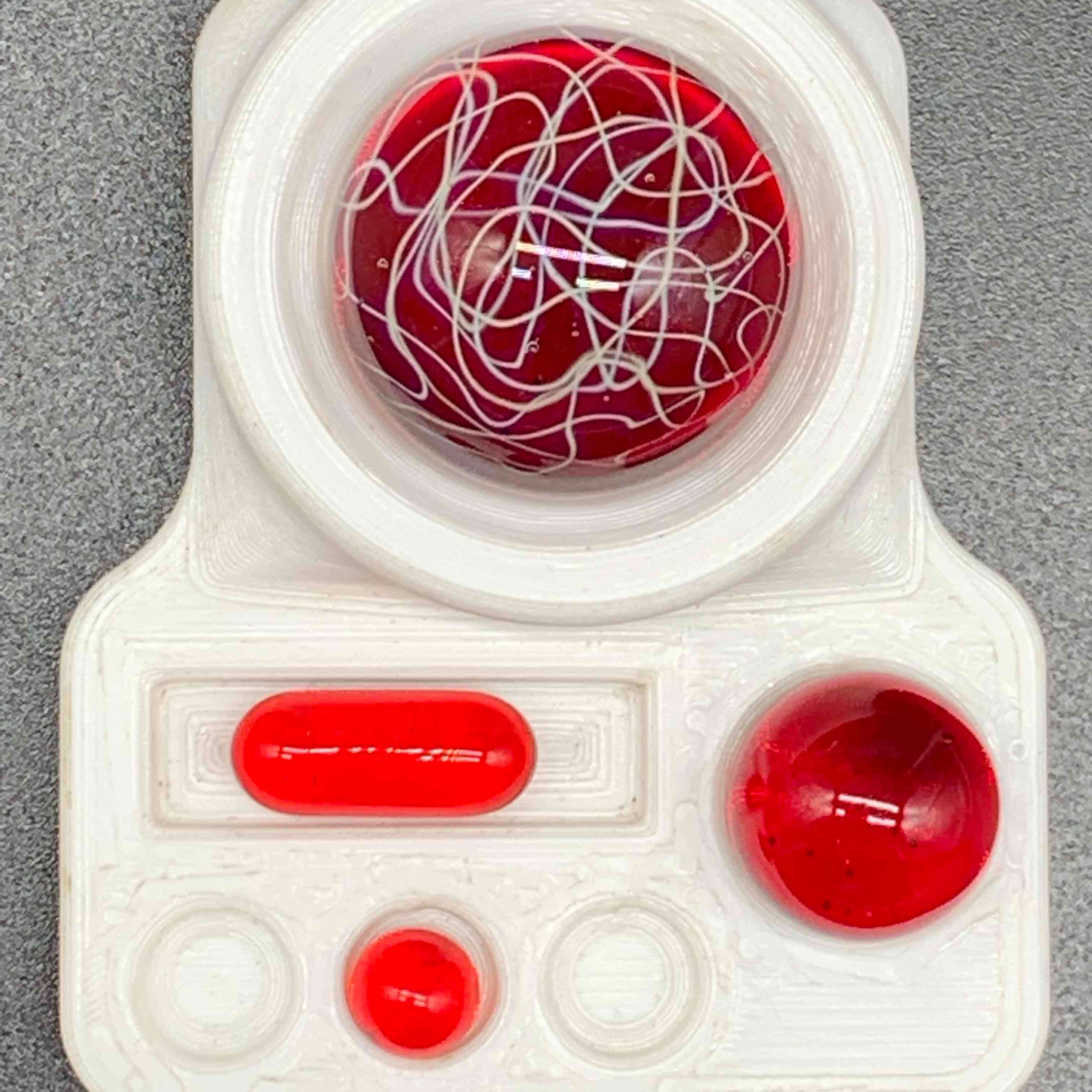 Gargamelt Glass Pomegranate Scribble Tech Slurper Set. image 0