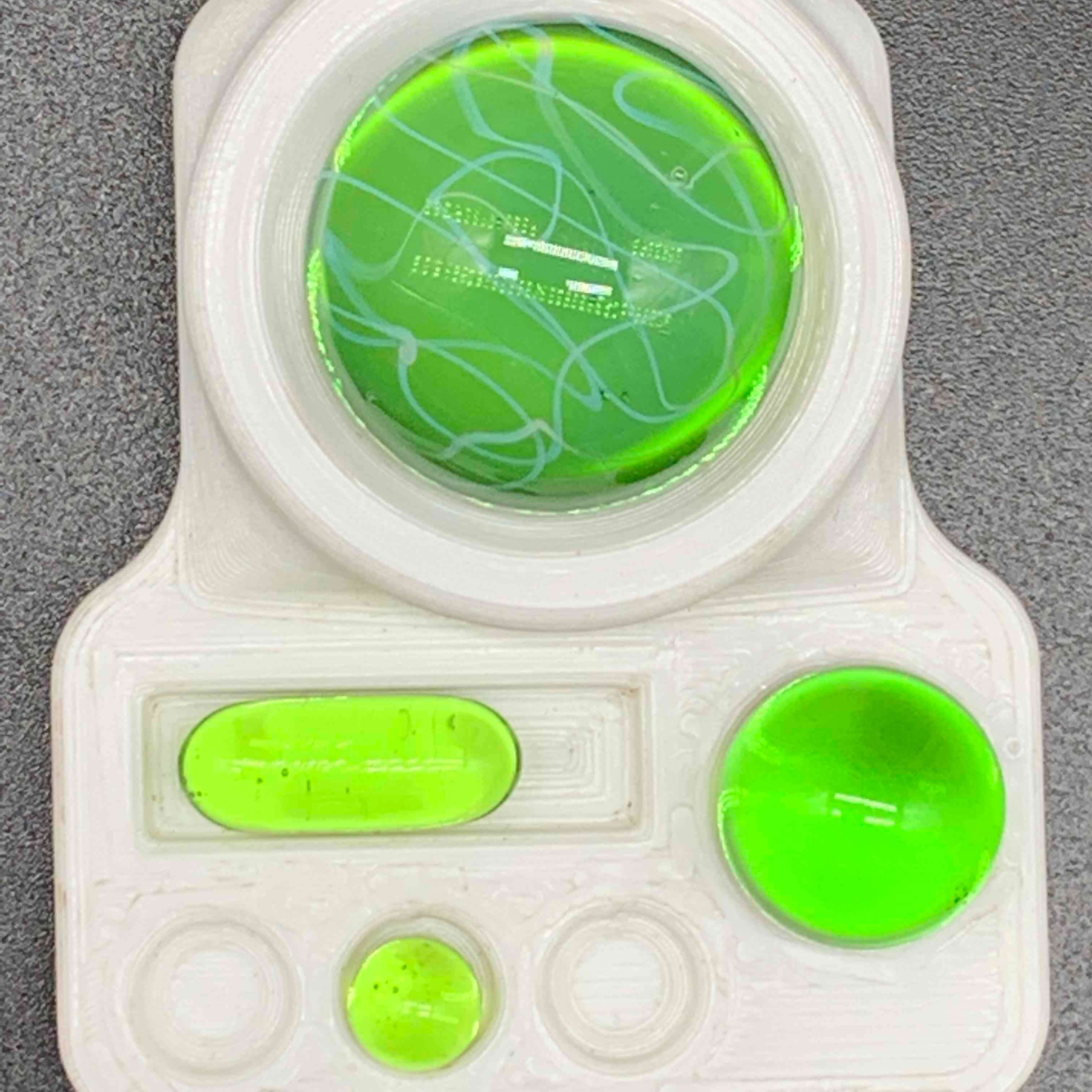 Gargamelt Glass Limedrop Scribble Tech Slurper Set. image 0