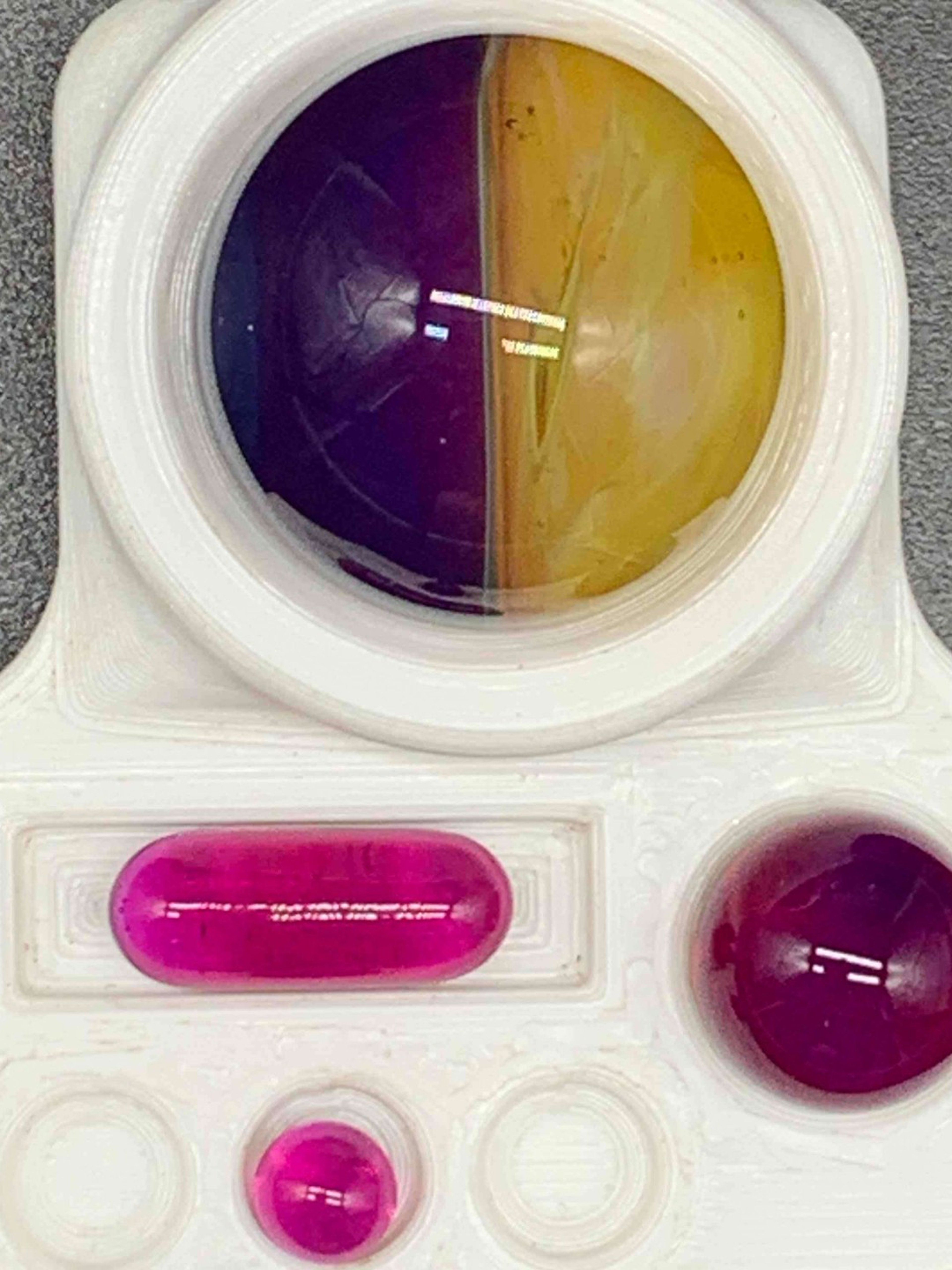 Gargamelt Glass Royal Jelly and Amber Purple Slurper set image 0