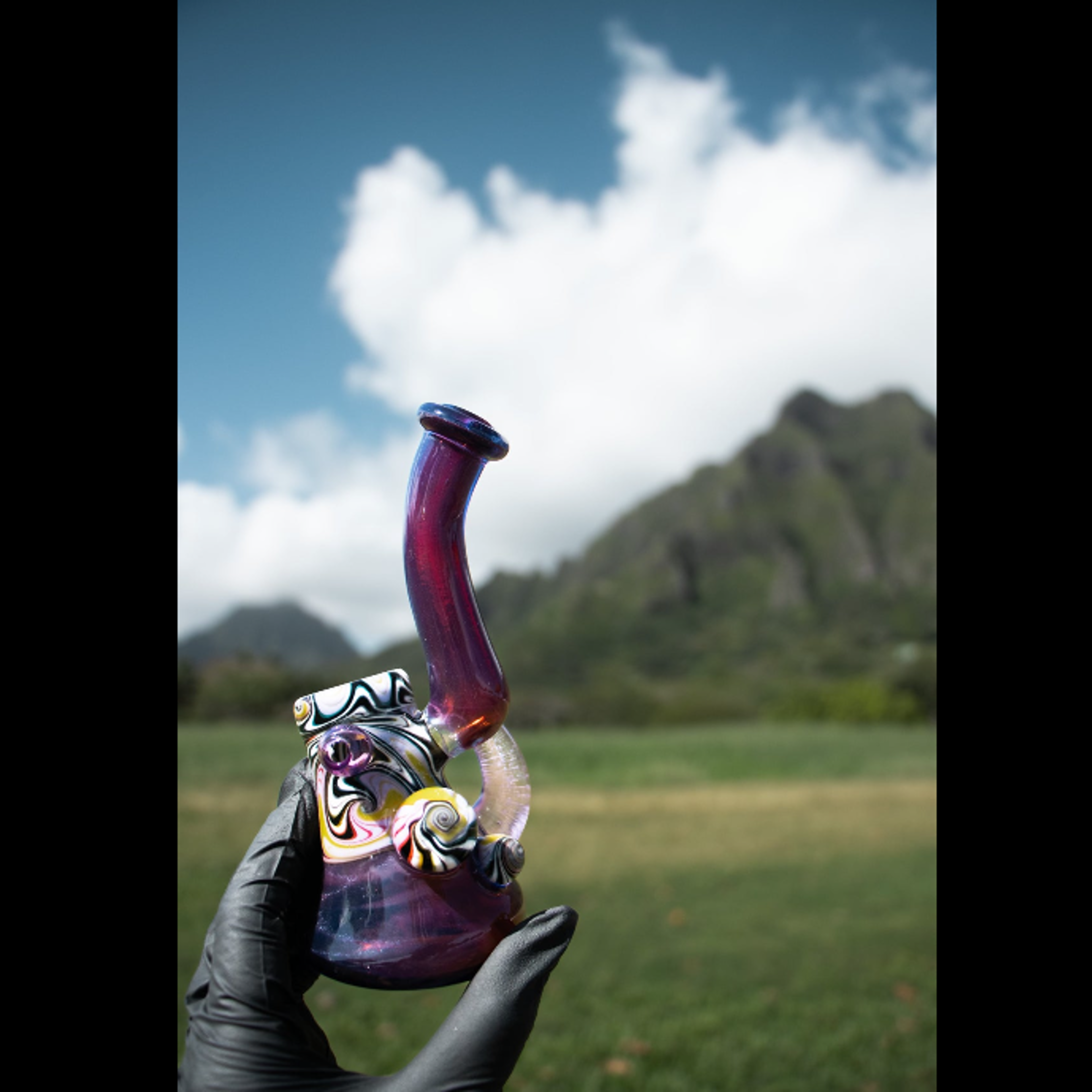 Preview pic of JFK Purple Wig Wag Bubbler 