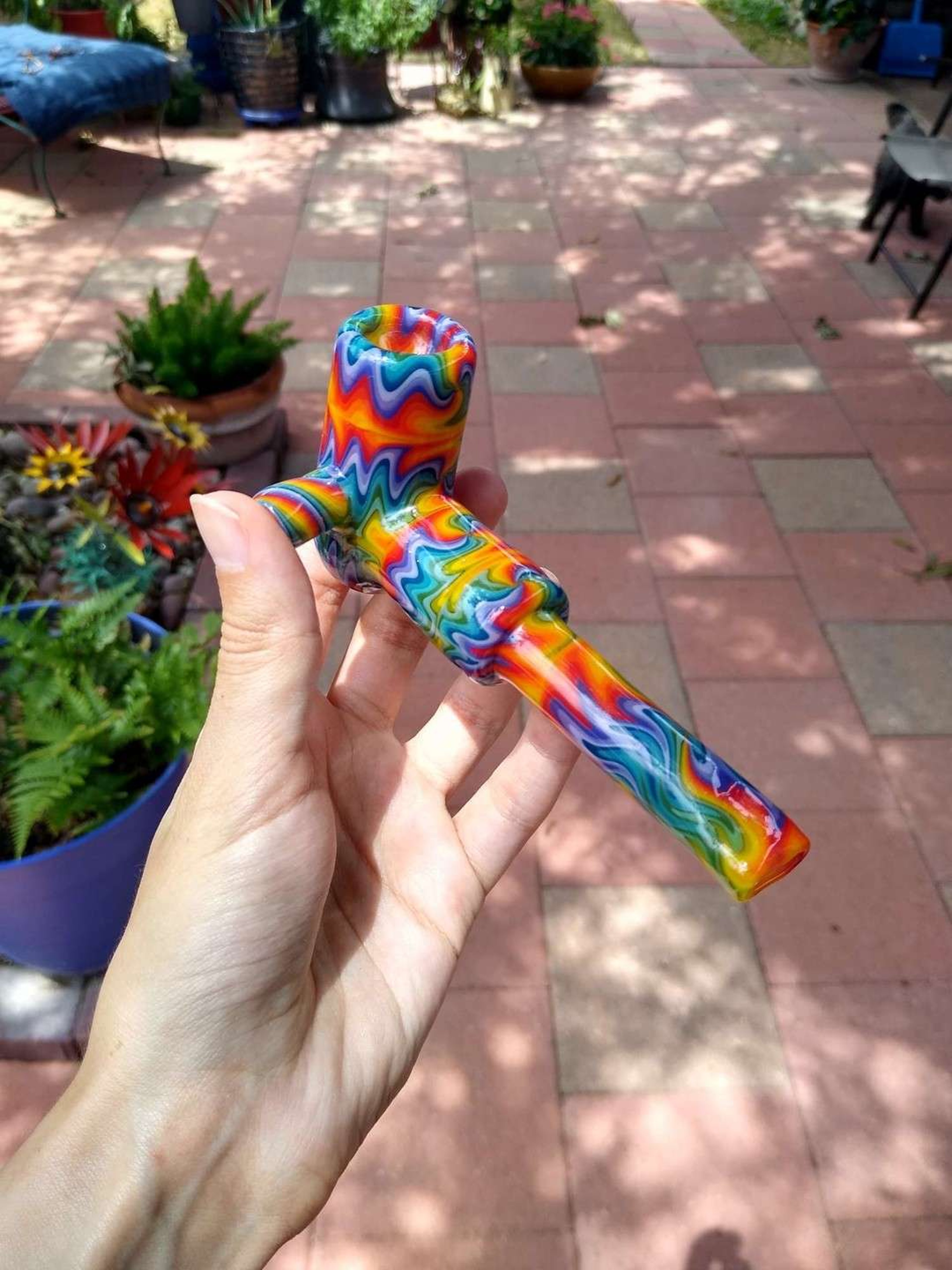 Fully worked corncob style dry pipe, shipping included  image 0