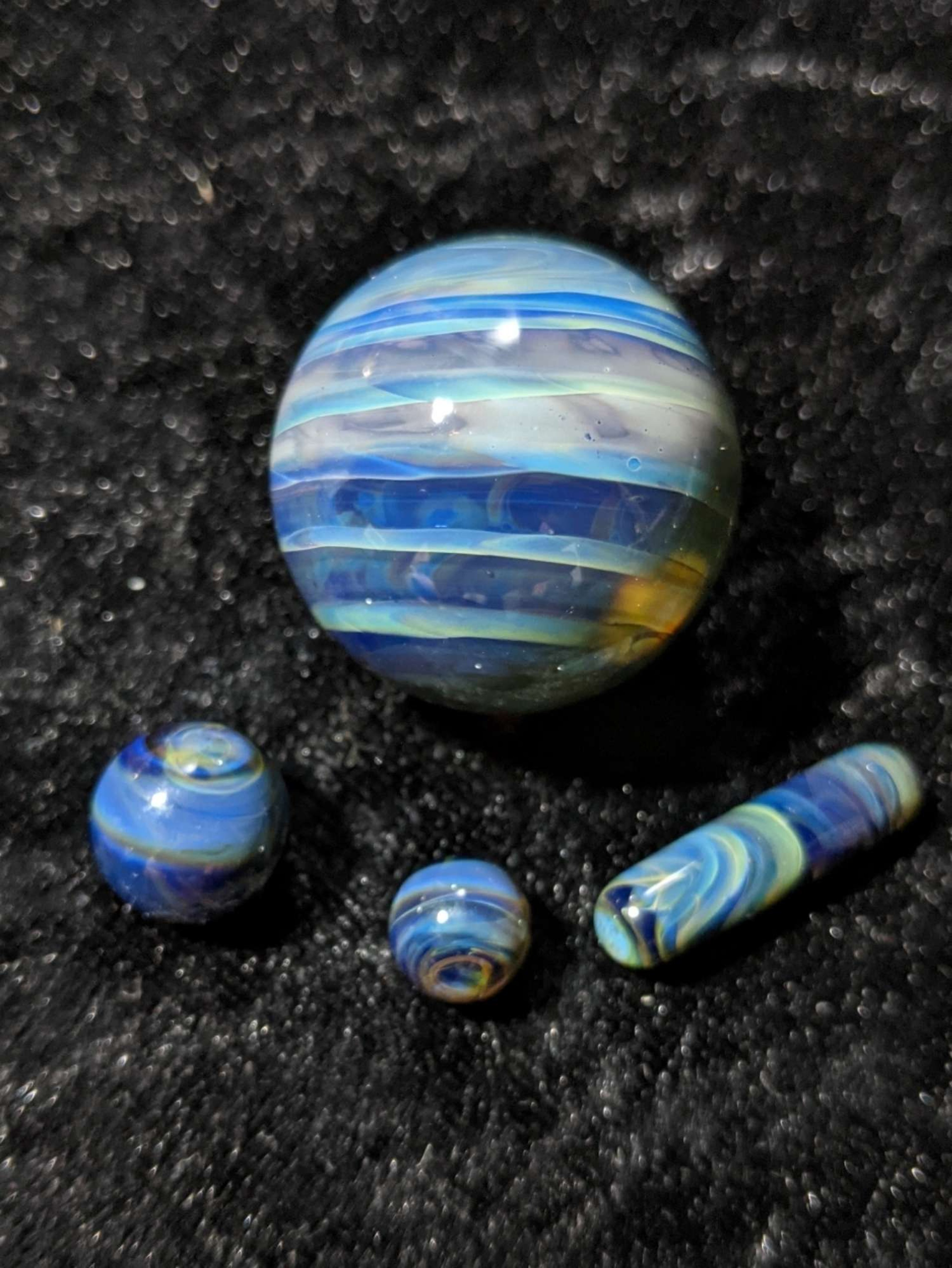 Preview pic of Blue Flambe Terp Slurper Set