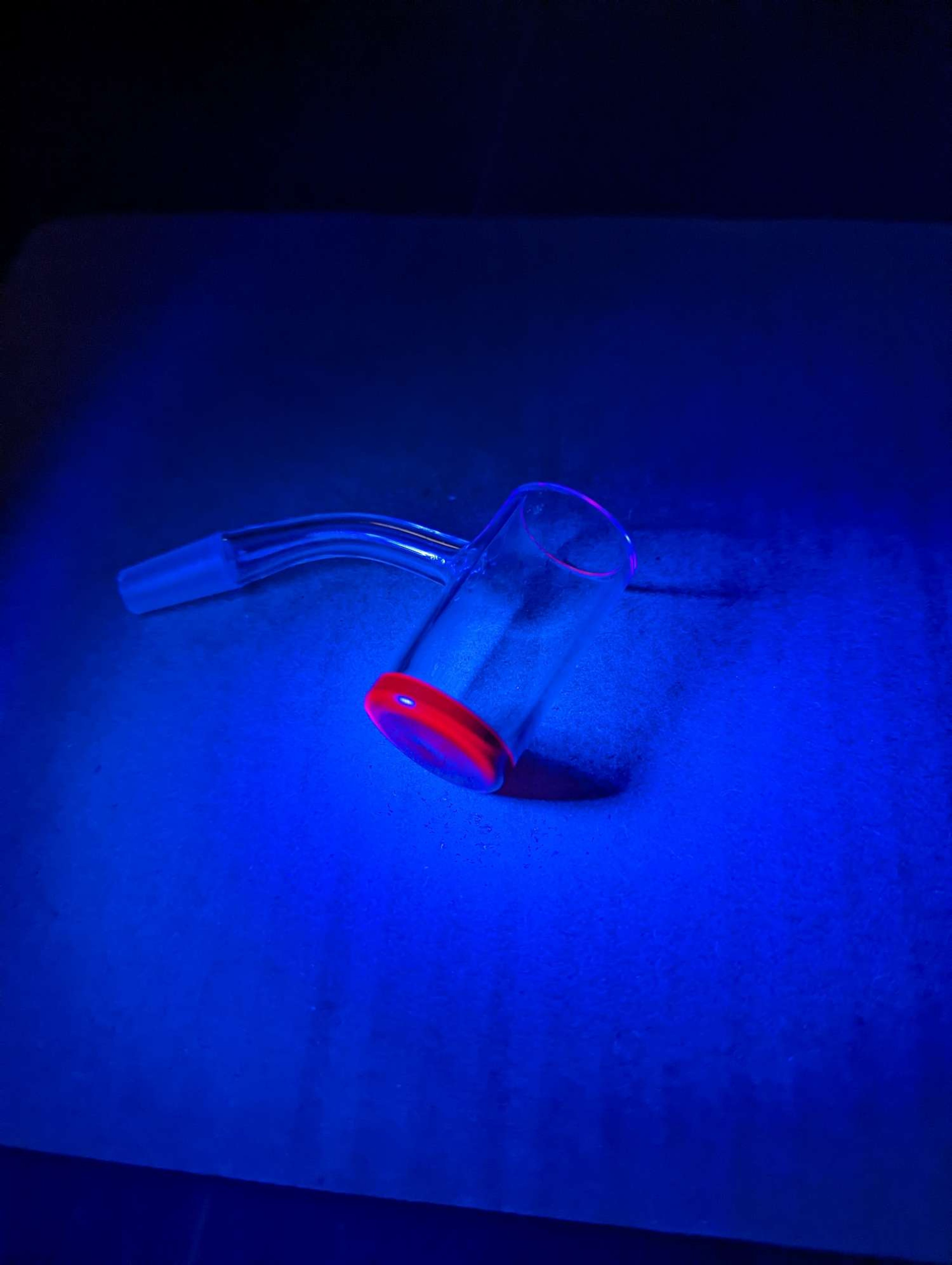 45 degree ruby UV banger black market glass image 0