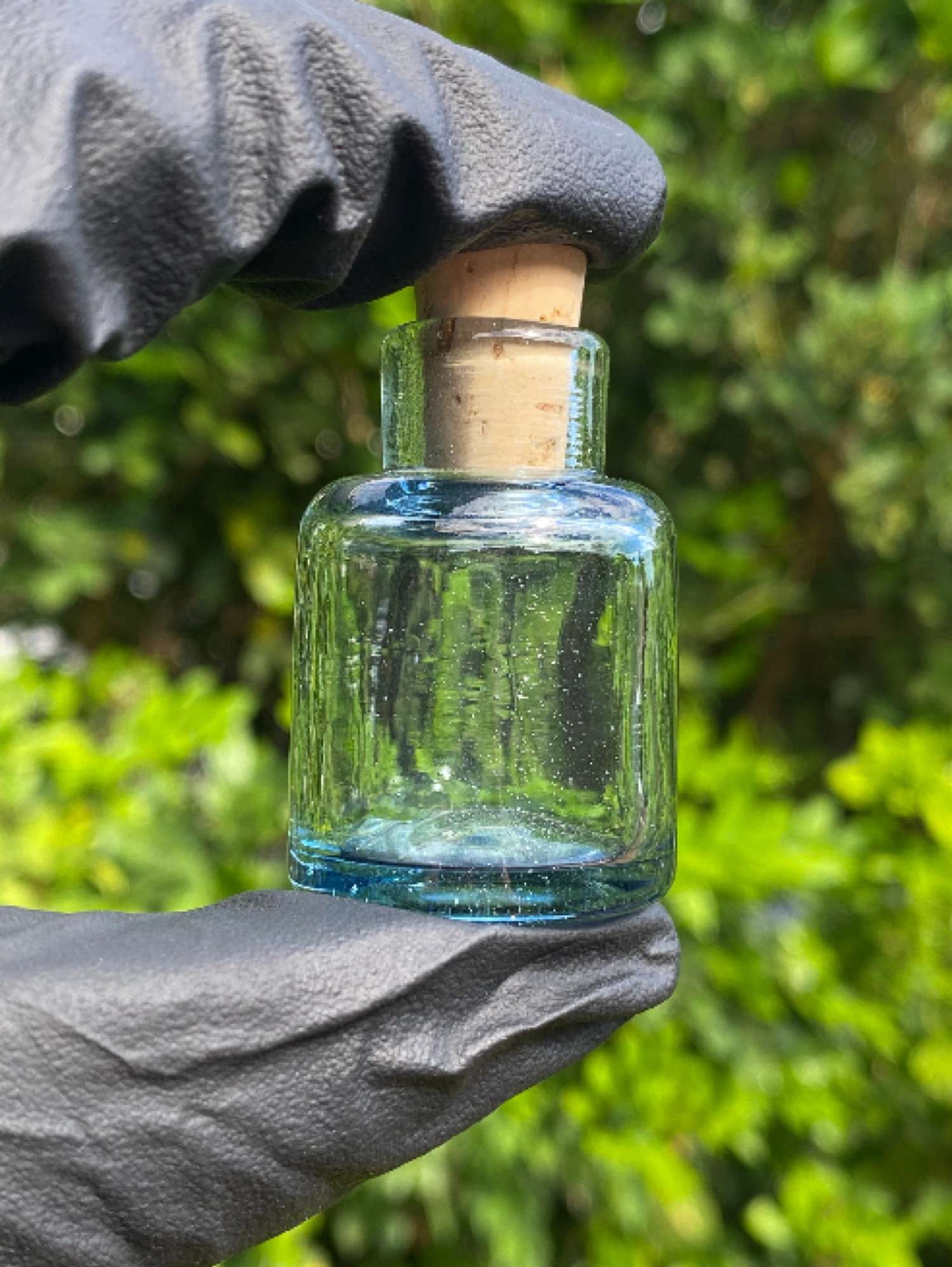 Miyagi Clear/Blue Alcohol Jar image 0