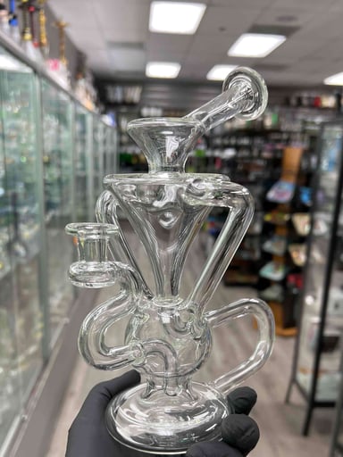 Preview pic of McGrew Glass Clear Dual Uptake Klein Recycler