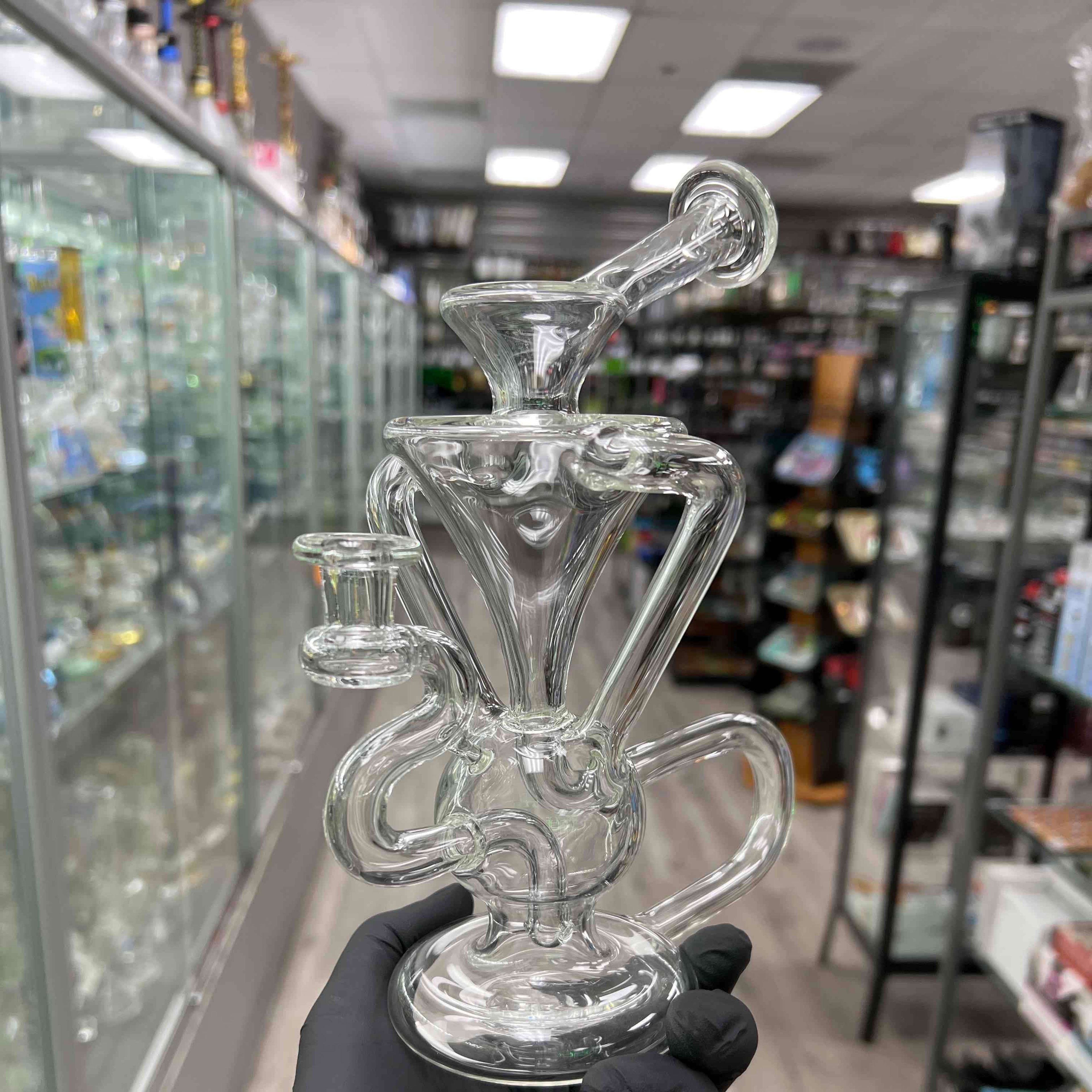 McGrew Glass Clear Dual Uptake Klein Recycler image 0