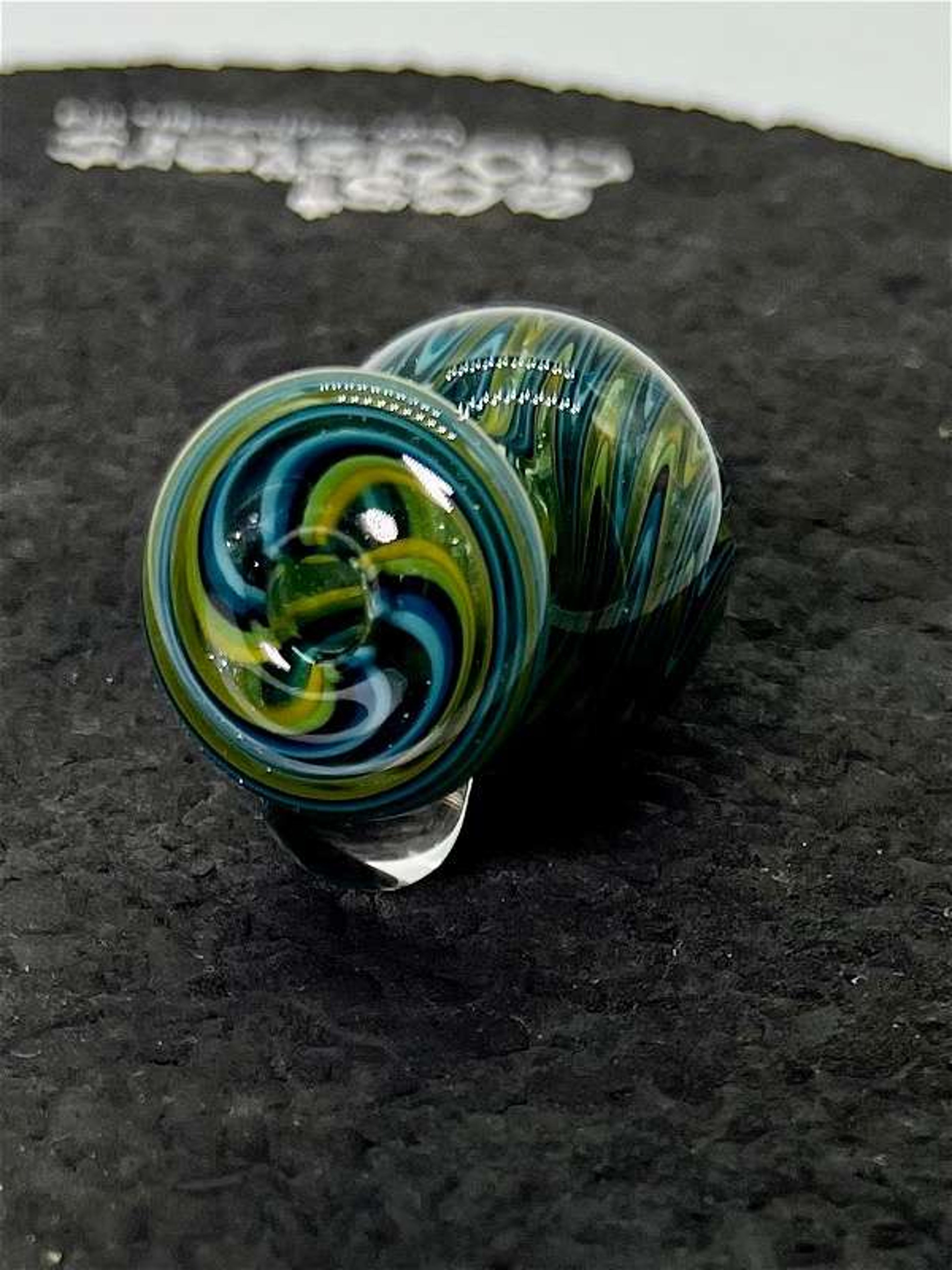 Preview pic of Heady wig wag bubble cap with opal