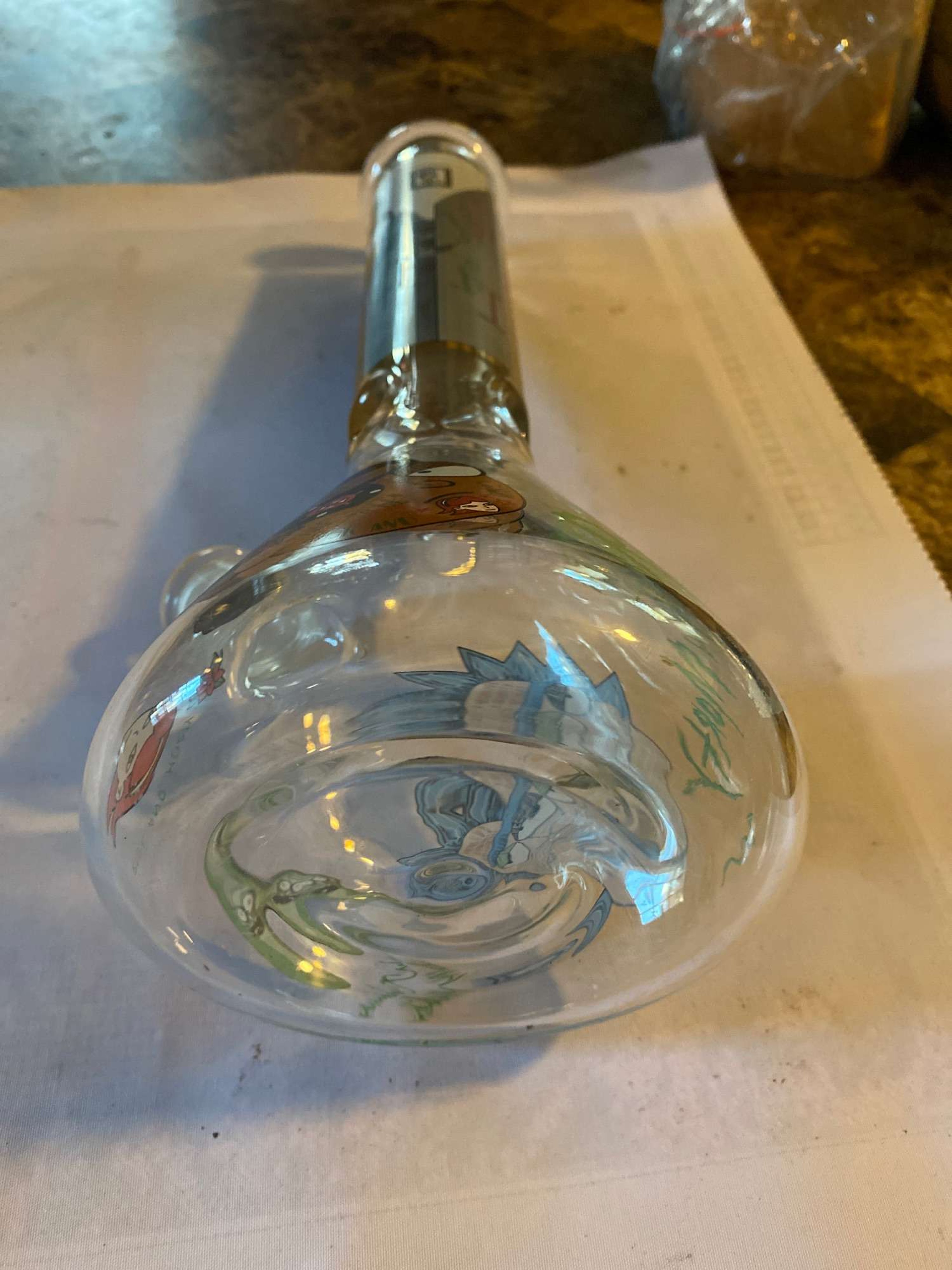 Thick glass Rick and north beaker bong image 0