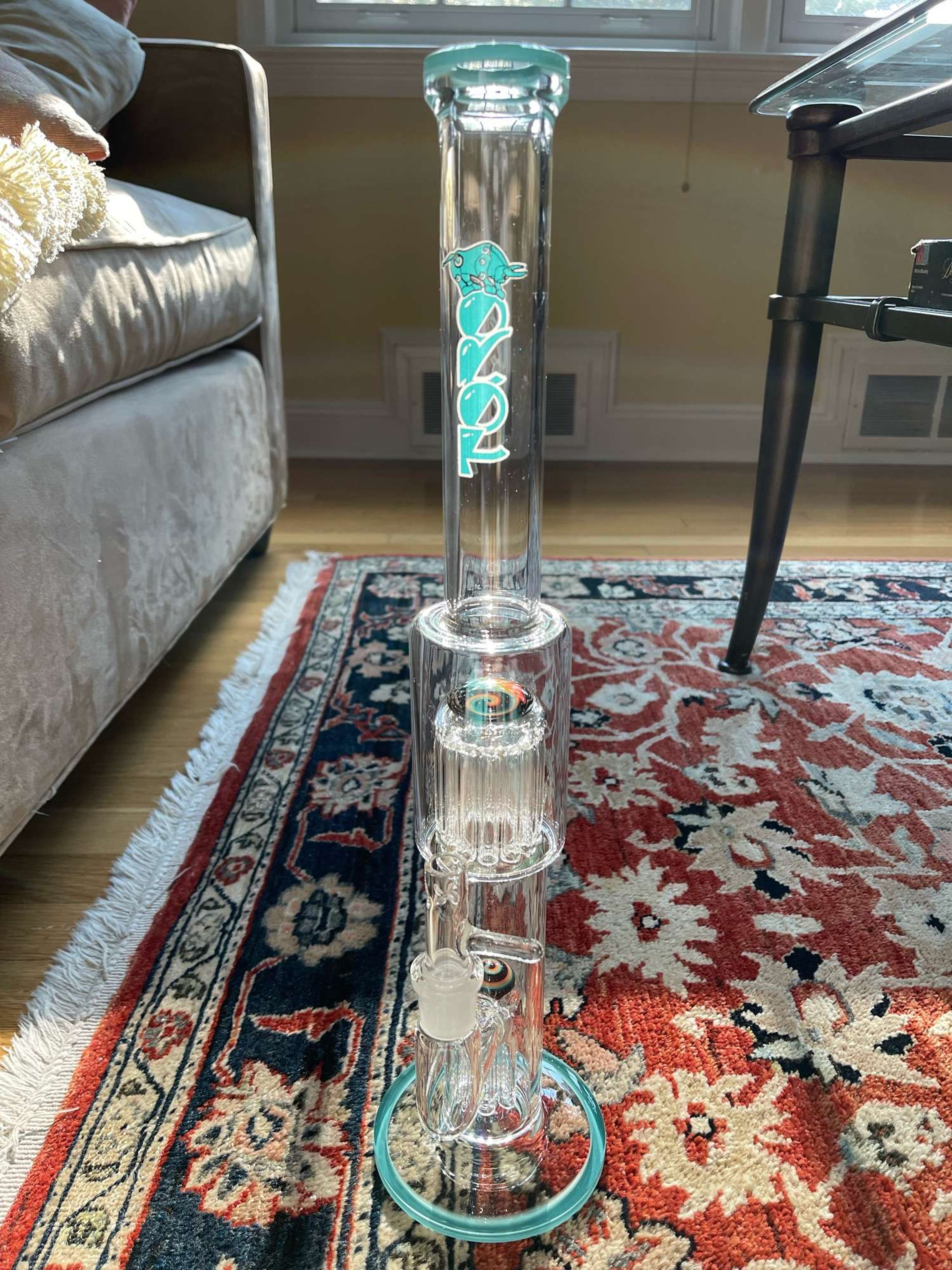 Toro 18mm - 7/13 - Aqua w/ Steel Wool & Rainbow Wag image 0