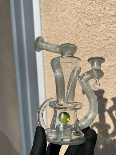 Preview pic of OM Glass Floating Recycler Smokey Green Satin